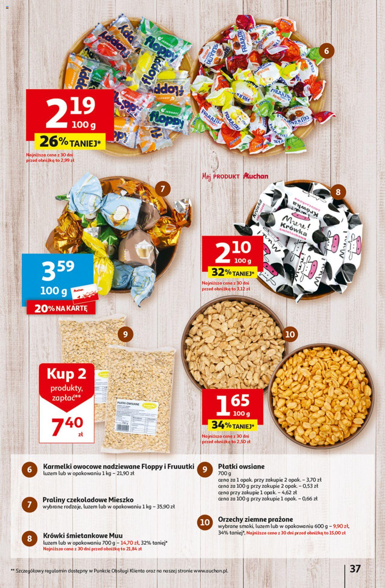 Auchan z MAŁĄ CENKĄ dźwigniesz więcej! Hipermarket Gazetka ważna od 22.02.2024 do 28.02.2024 strona 37
