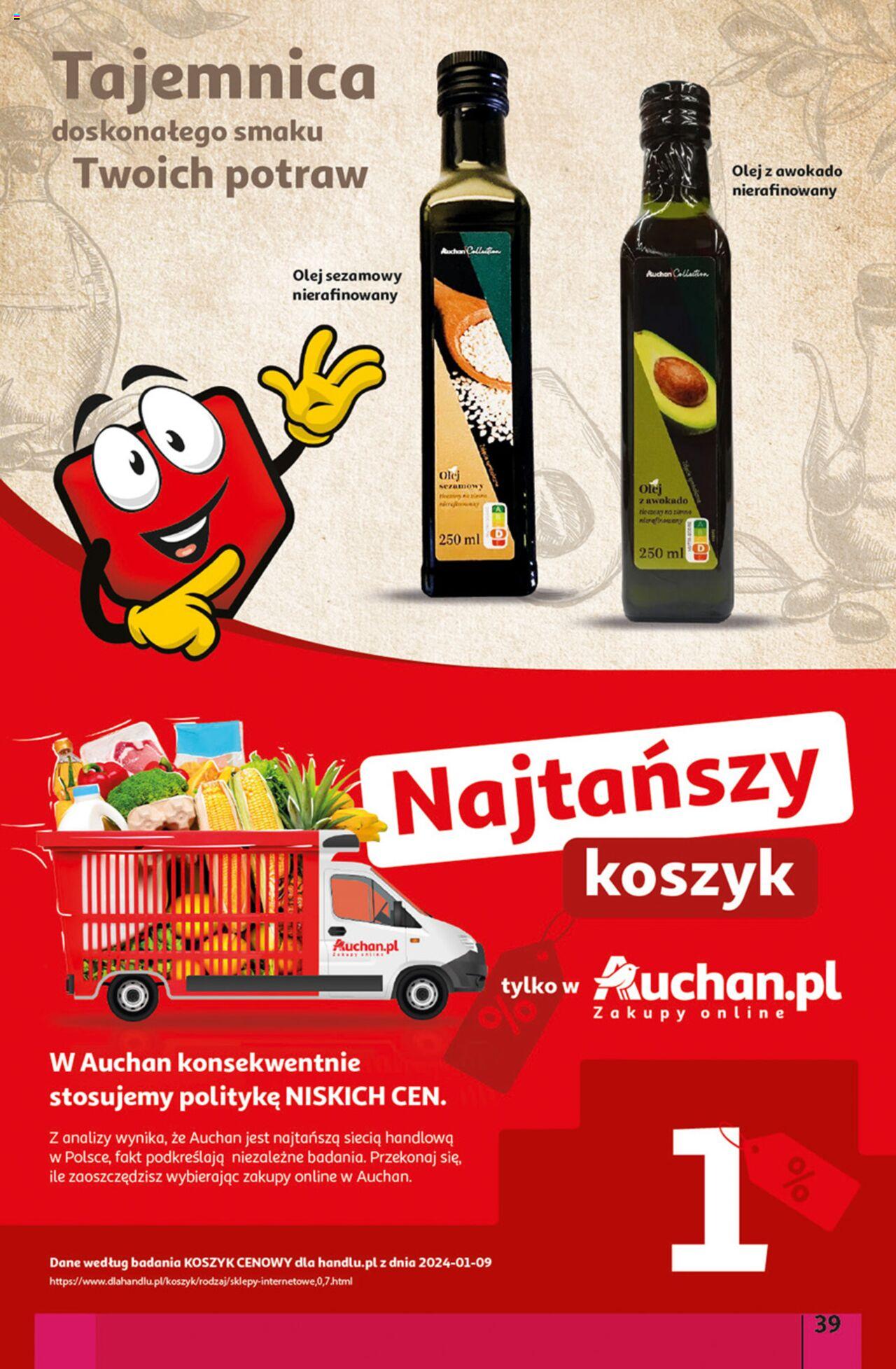 Auchan z MAŁĄ CENKĄ dźwigniesz więcej! Hipermarket Gazetka ważna od 22.02.2024 do 28.02.2024 strona 39