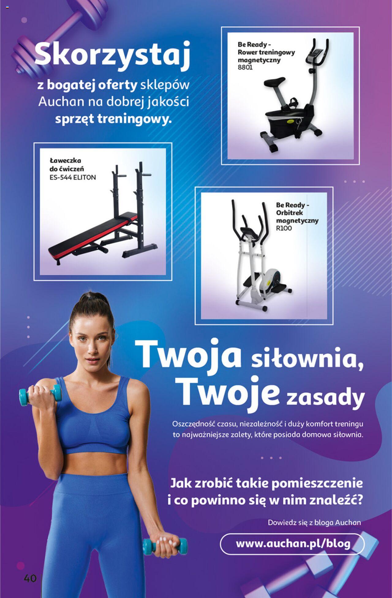 Auchan z MAŁĄ CENKĄ dźwigniesz więcej! Hipermarket Gazetka ważna od 22.02.2024 do 28.02.2024 strona 40