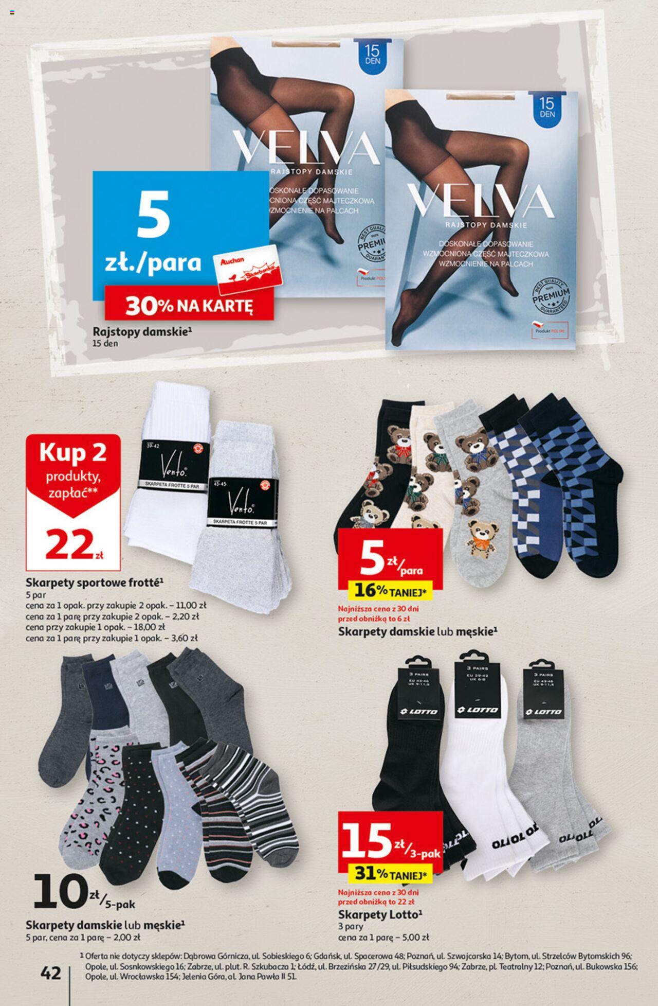 Auchan z MAŁĄ CENKĄ dźwigniesz więcej! Hipermarket Gazetka ważna od 22.02.2024 do 28.02.2024 strona 42