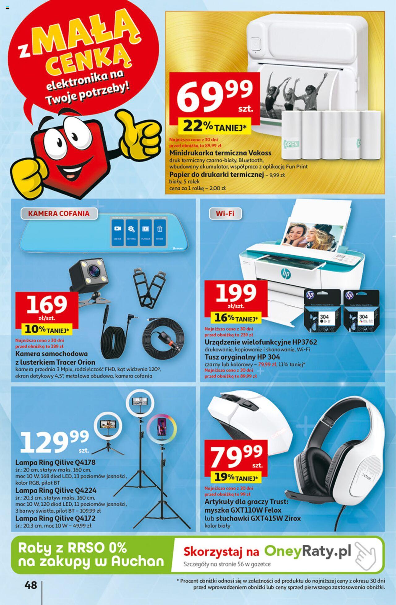 Auchan z MAŁĄ CENKĄ dźwigniesz więcej! Hipermarket Gazetka ważna od 22.02.2024 do 28.02.2024 strona 48