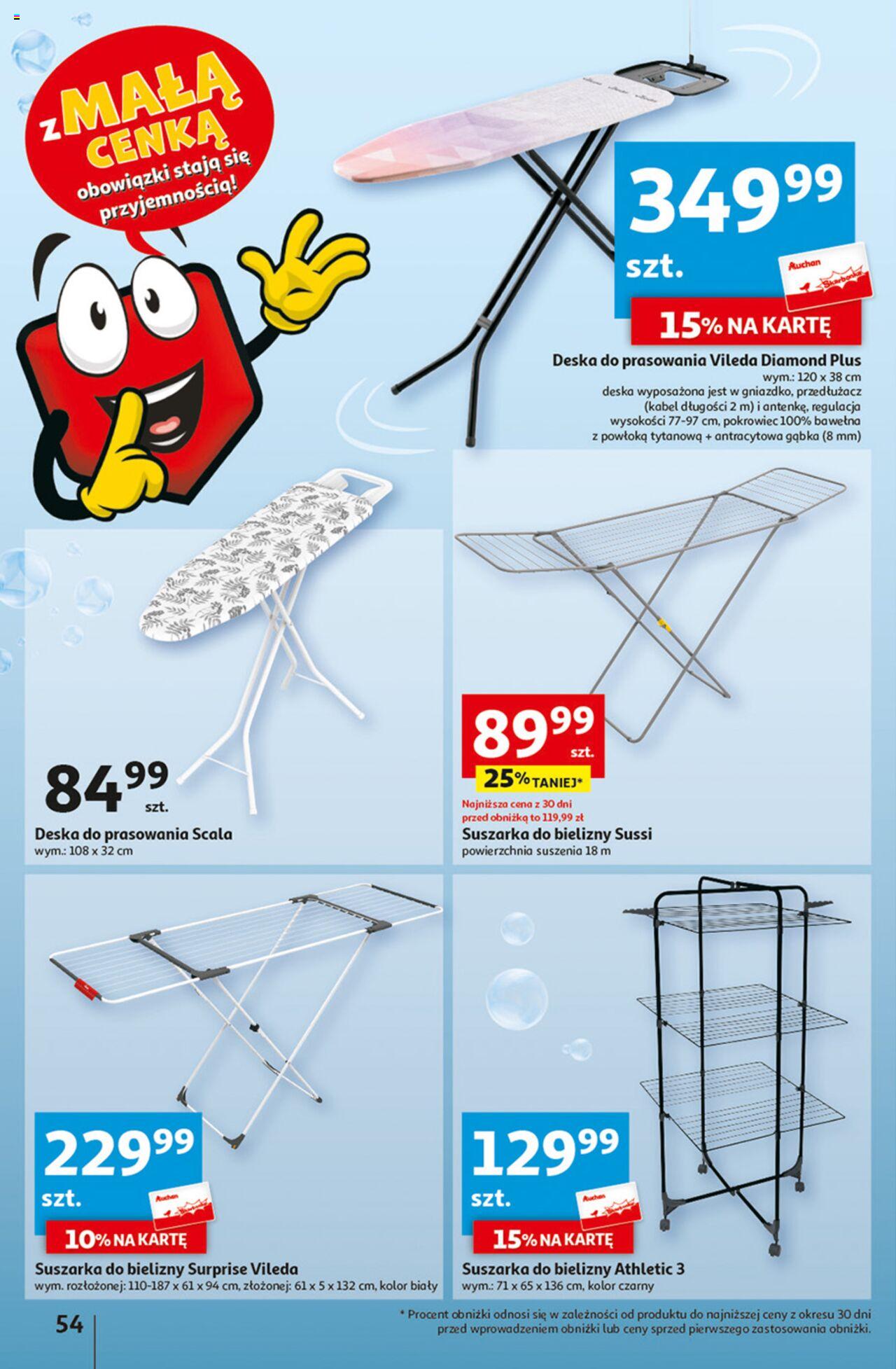 Auchan z MAŁĄ CENKĄ dźwigniesz więcej! Hipermarket Gazetka ważna od 22.02.2024 do 28.02.2024 strona 54