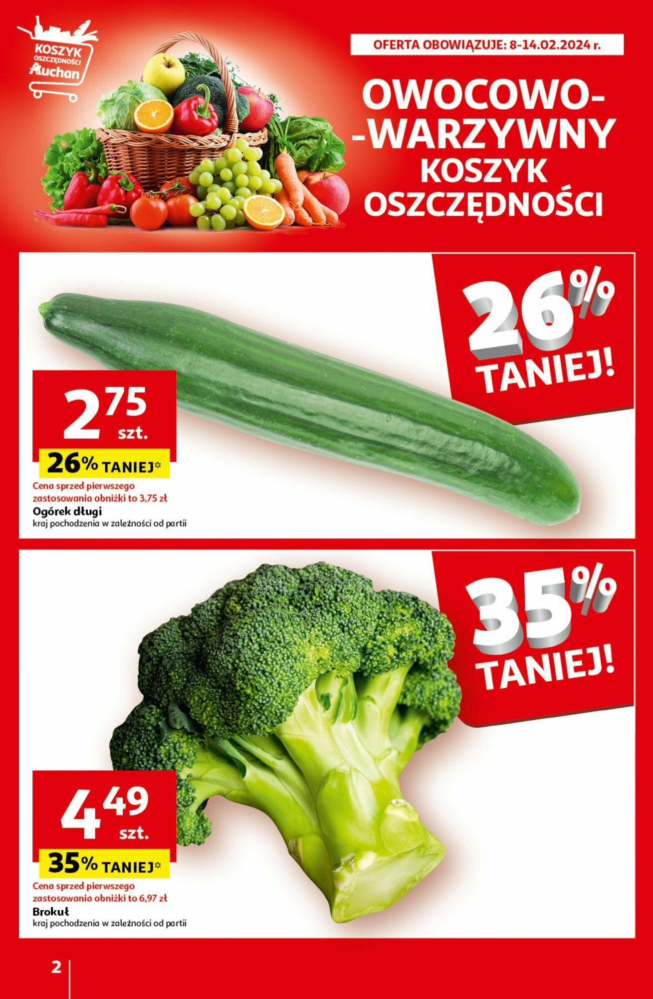 Auchan Z miłości do okazji Hipermarket Gazetka ważna od 08.02.2024 do 14.02.2024 strona 2