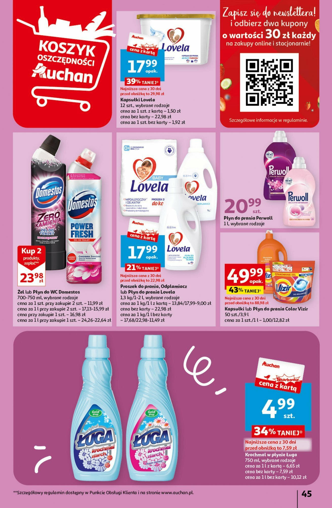 Auchan Z miłości do okazji Hipermarket Gazetka ważna od 08.02.2024 do 14.02.2024 strona 43
