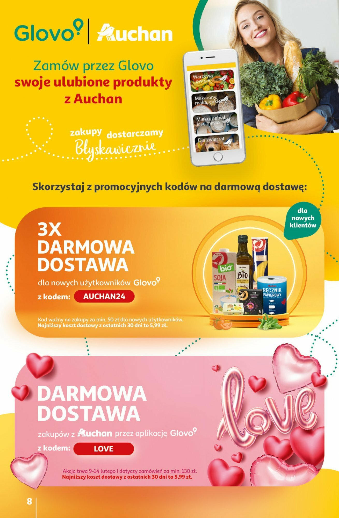 Auchan Z miłości do okazji Hipermarket Gazetka ważna od 08.02.2024 do 14.02.2024 strona 6