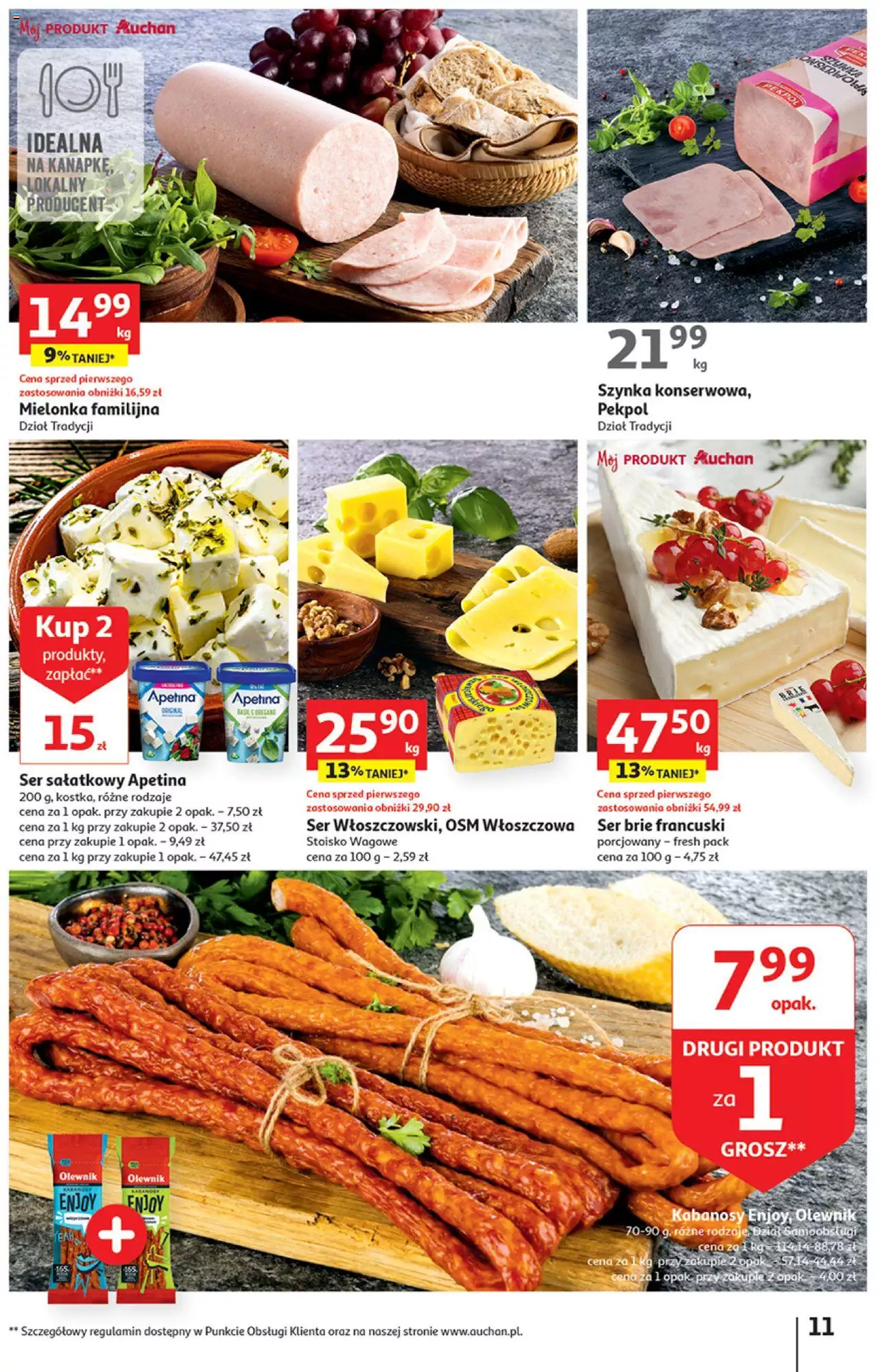 Auchan Zachwycające marki Auchan Hipermarket Gazetka ważna od  28.09.2023 do 04.10.2023 strona 11