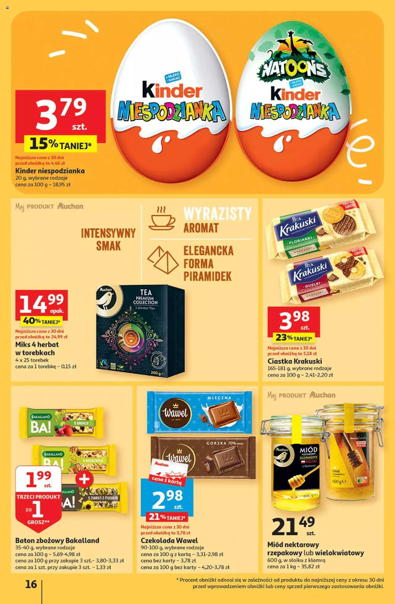 Auchan Zachwycające marki Auchan Hipermarket Gazetka ważna od  28.09.2023 do 04.10.2023 strona 16