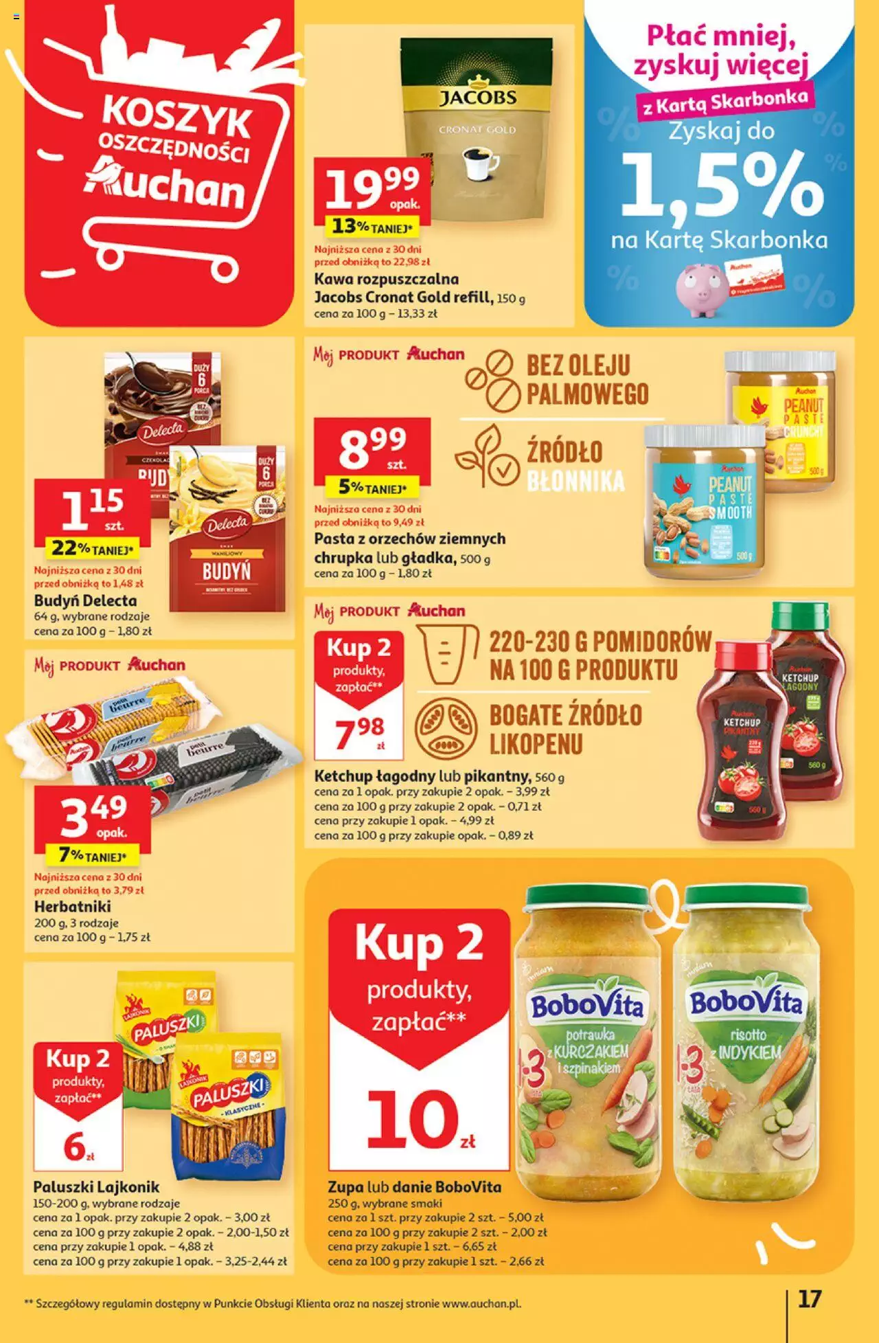 Auchan Zachwycające marki Auchan Hipermarket Gazetka ważna od  28.09.2023 do 04.10.2023 strona 17