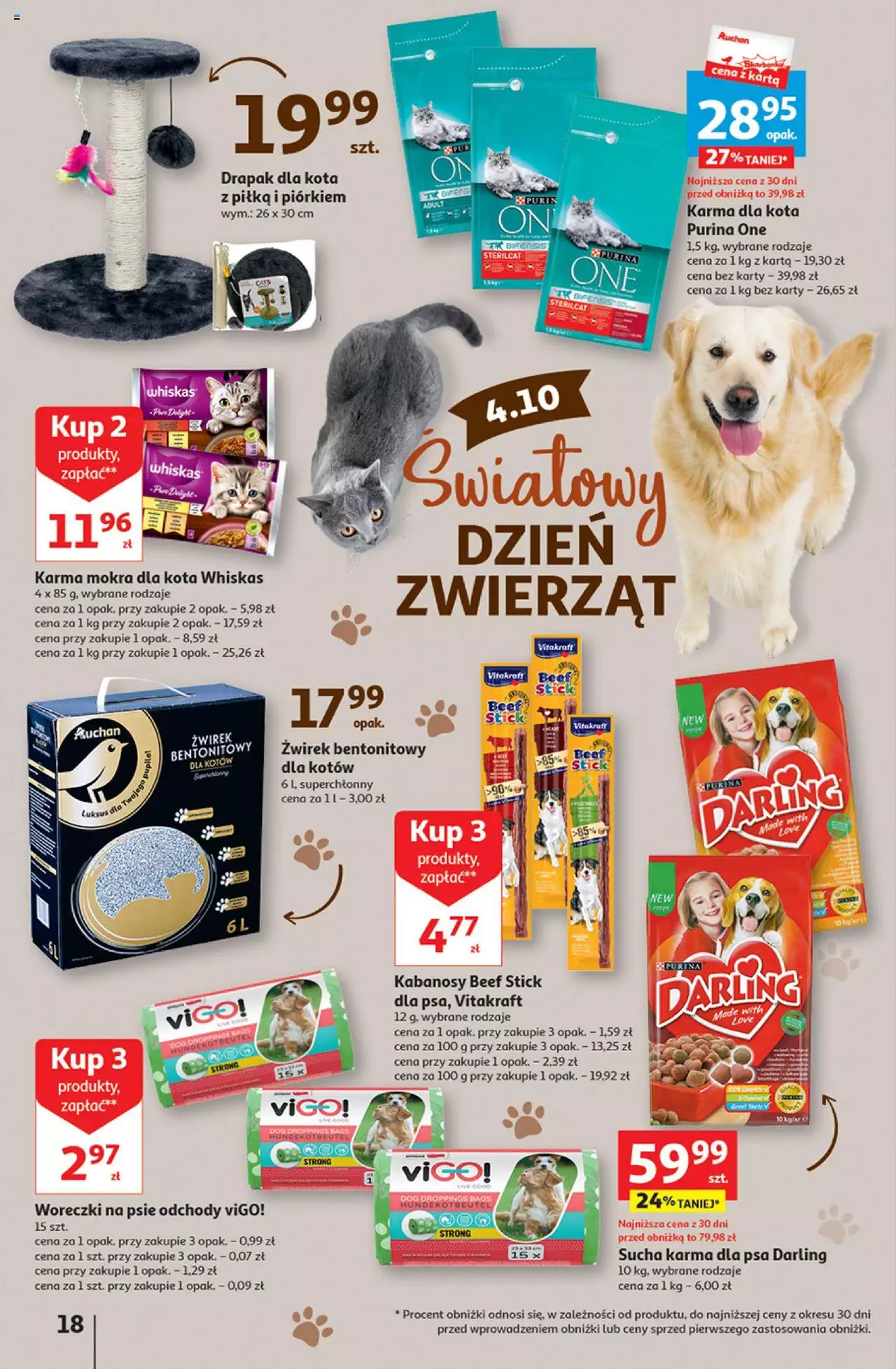 Auchan Zachwycające marki Auchan Hipermarket Gazetka ważna od  28.09.2023 do 04.10.2023 strona 18