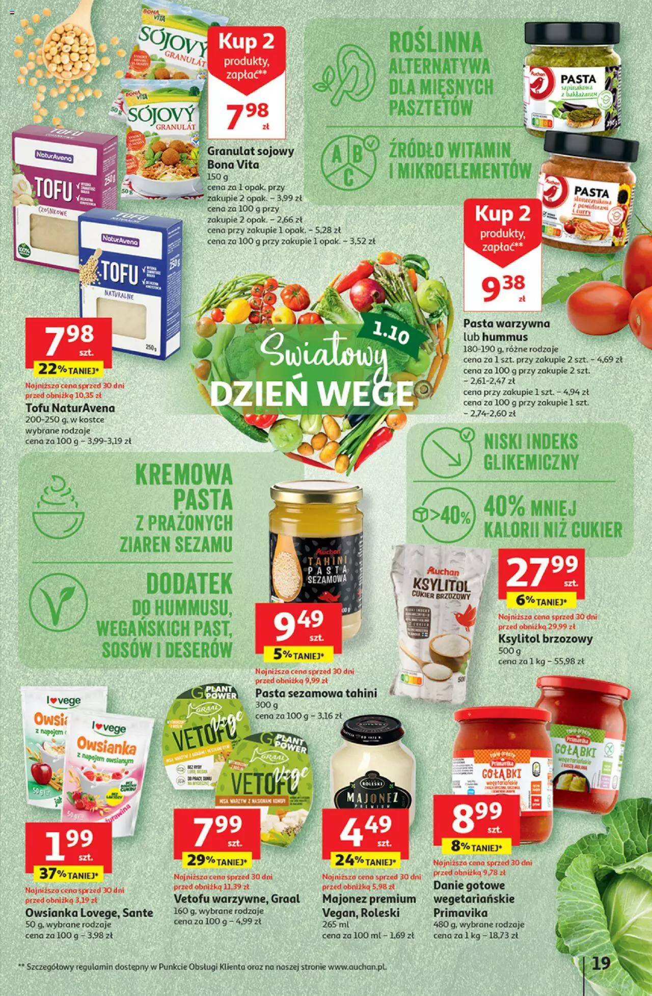 Auchan Zachwycające marki Auchan Hipermarket Gazetka ważna od  28.09.2023 do 04.10.2023 strona 19