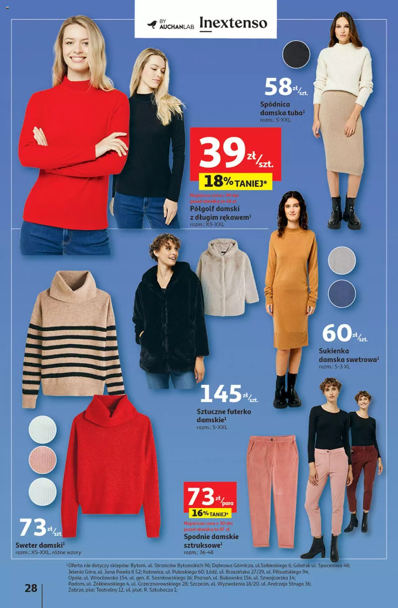 Auchan Zachwycające marki Auchan Hipermarket Gazetka ważna od  28.09.2023 do 04.10.2023 strona 28