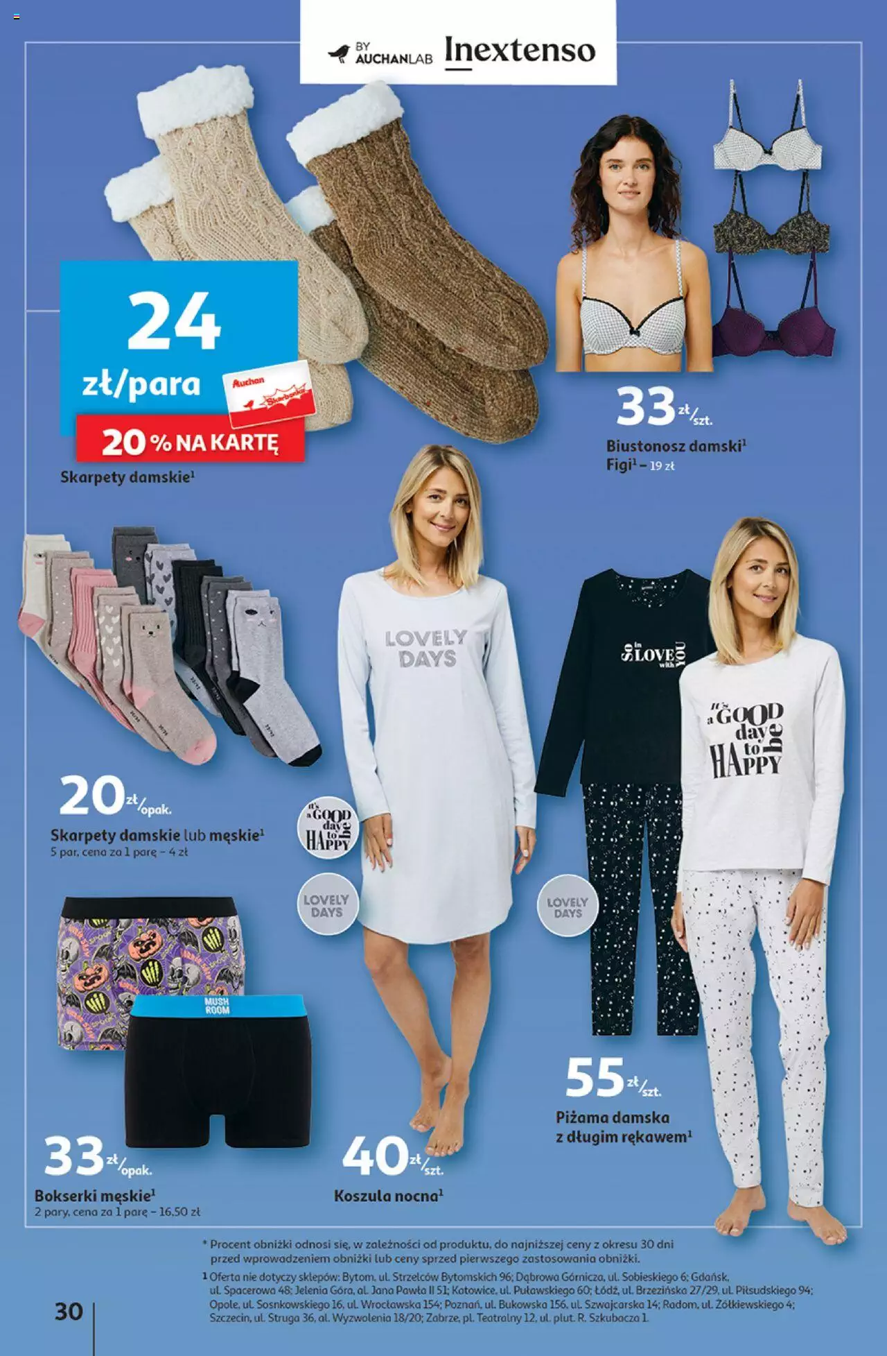 Auchan Zachwycające marki Auchan Hipermarket Gazetka ważna od  28.09.2023 do 04.10.2023 strona 30