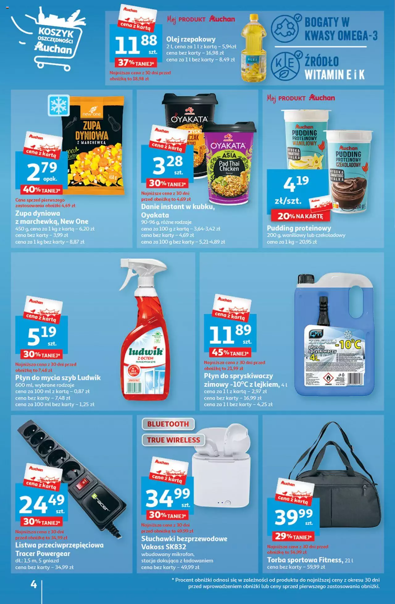 Auchan Zachwycające marki Auchan Hipermarket Gazetka ważna od  28.09.2023 do 04.10.2023 strona 4
