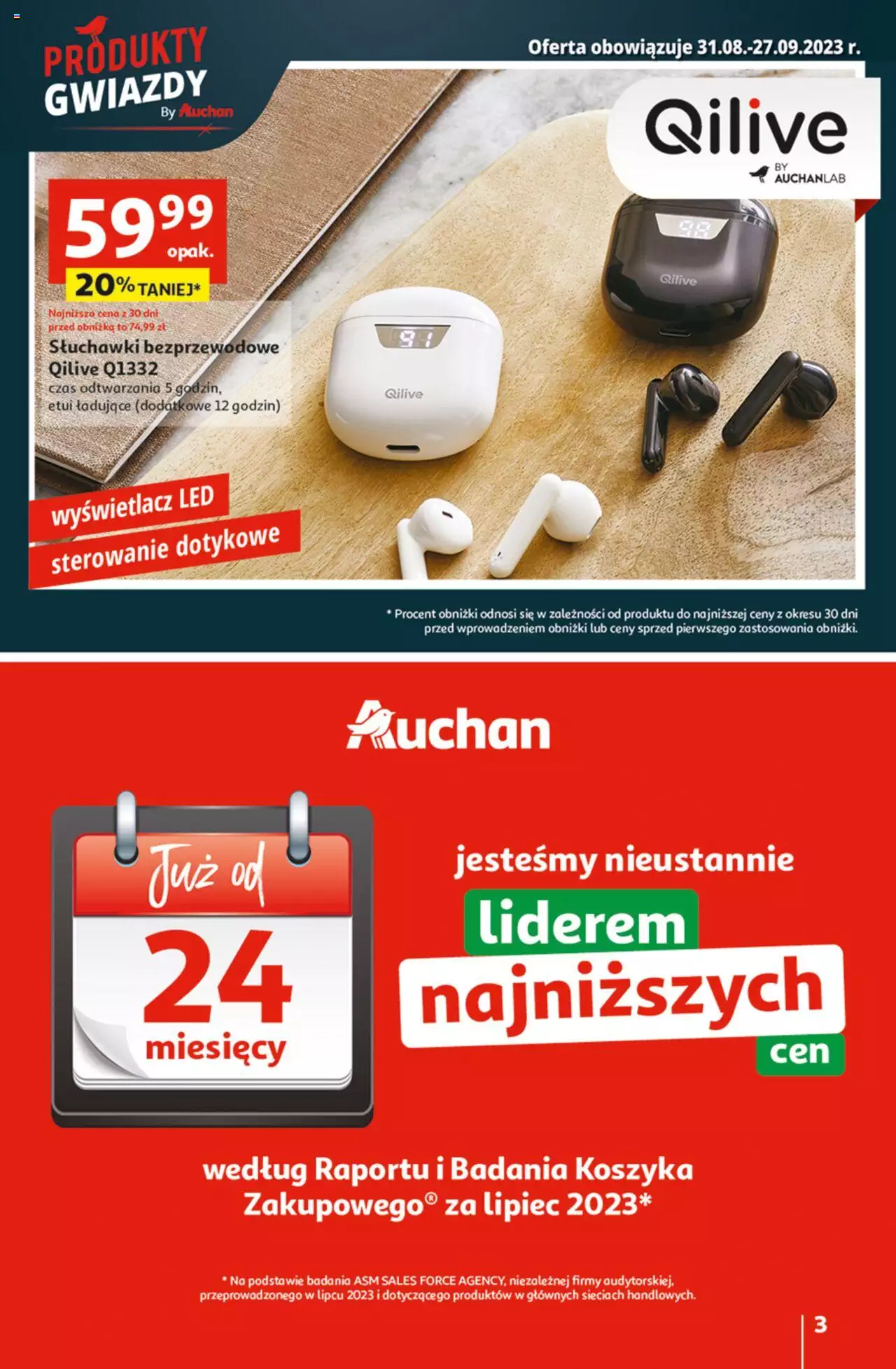 Auchan Zawsze owocne ZAKUPY Hipermarket Gazetka ważna od 21.09.2023 do 27.09.2023 strona 3