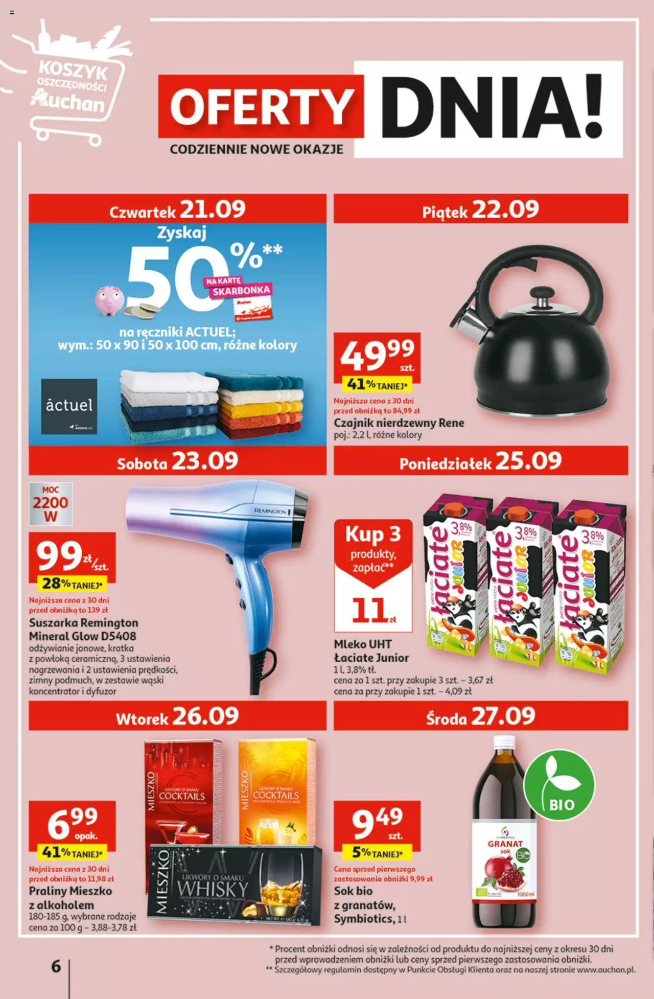 Auchan Zawsze owocne ZAKUPY Hipermarket Gazetka ważna od 21.09.2023 do 27.09.2023 strona 6