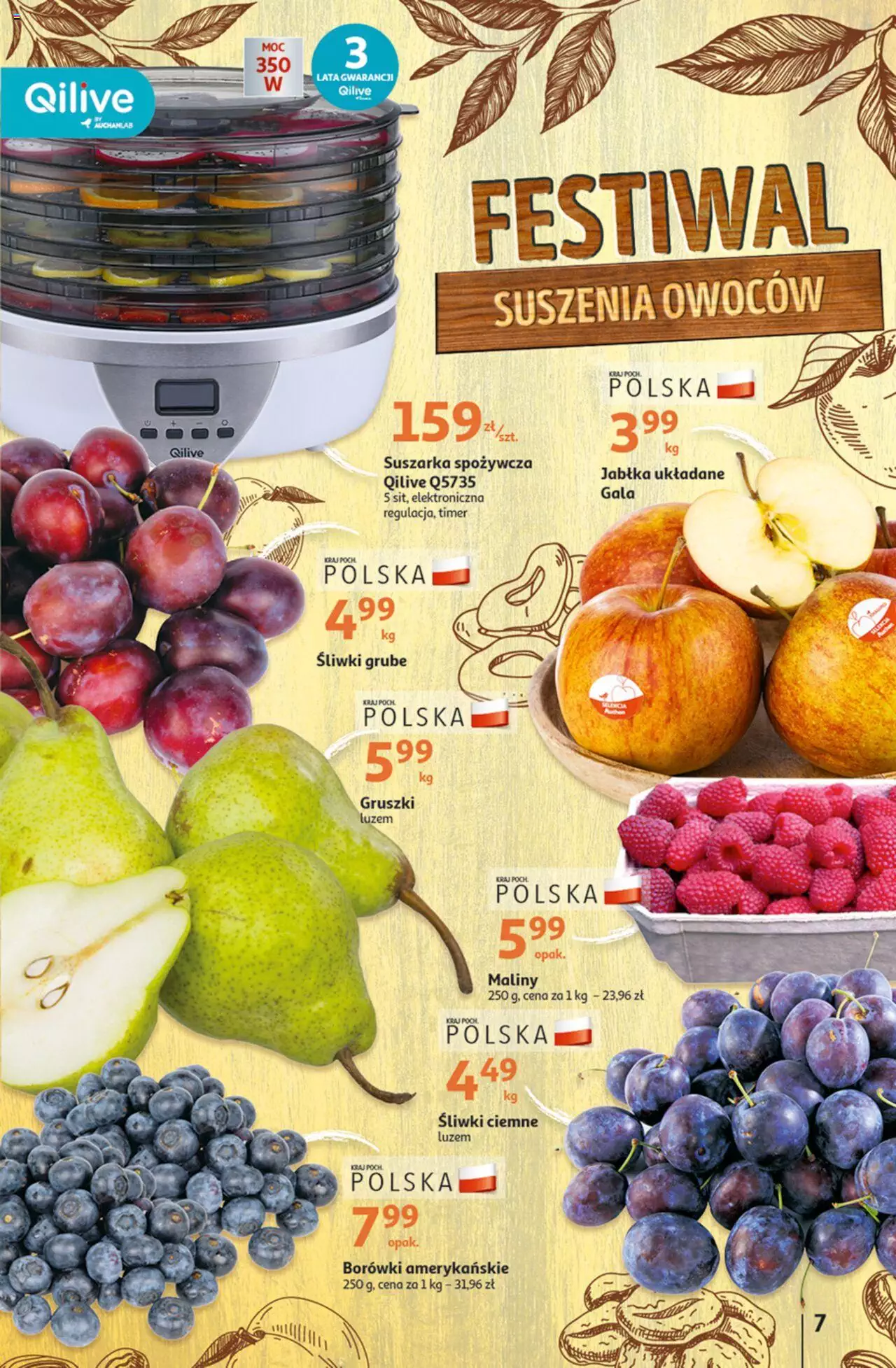 Auchan Zawsze owocne ZAKUPY Hipermarket Gazetka ważna od 21.09.2023 do 27.09.2023 strona 7
