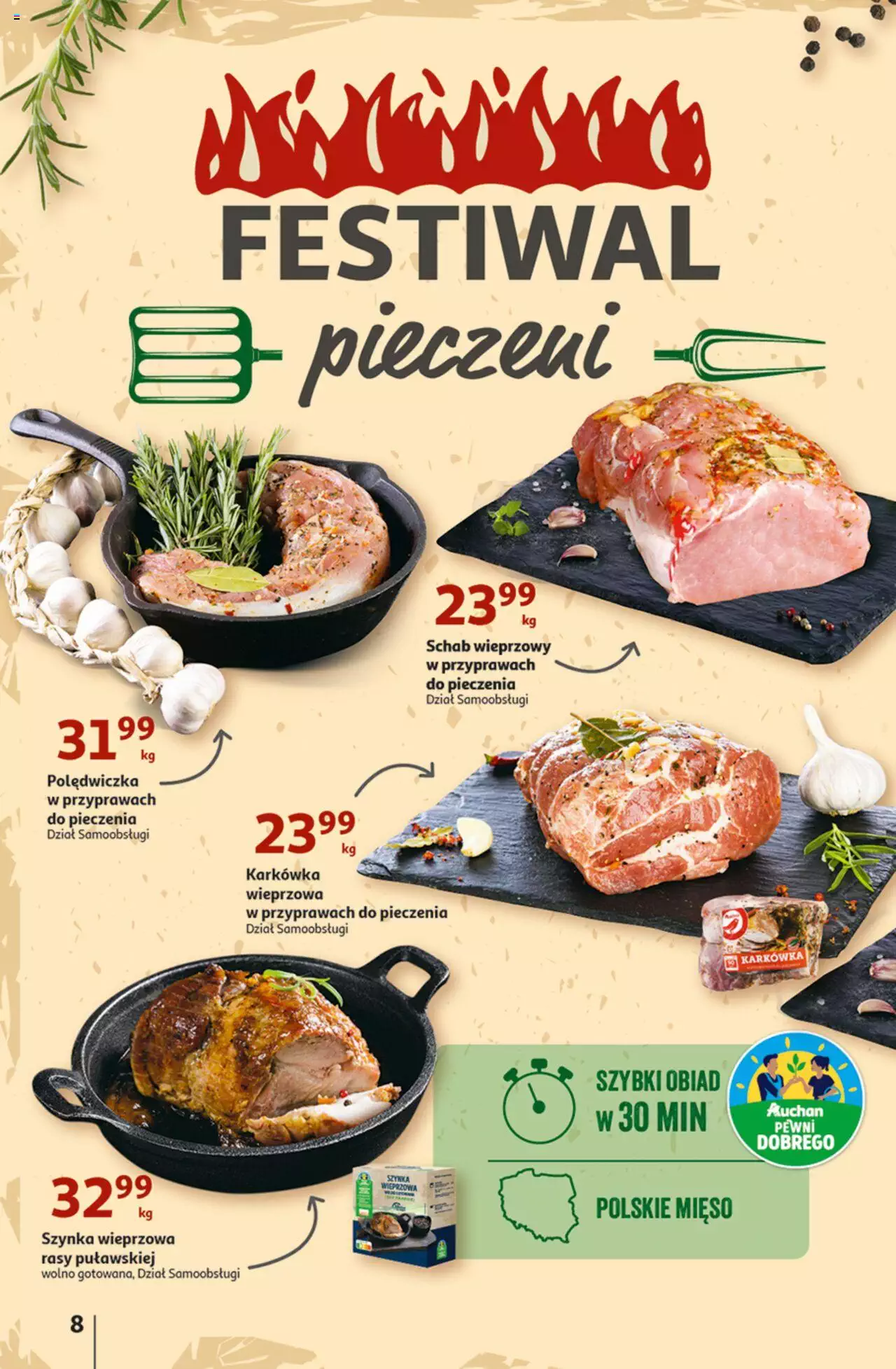 Auchan Zawsze owocne ZAKUPY Hipermarket Gazetka ważna od 21.09.2023 do 27.09.2023 strona 8