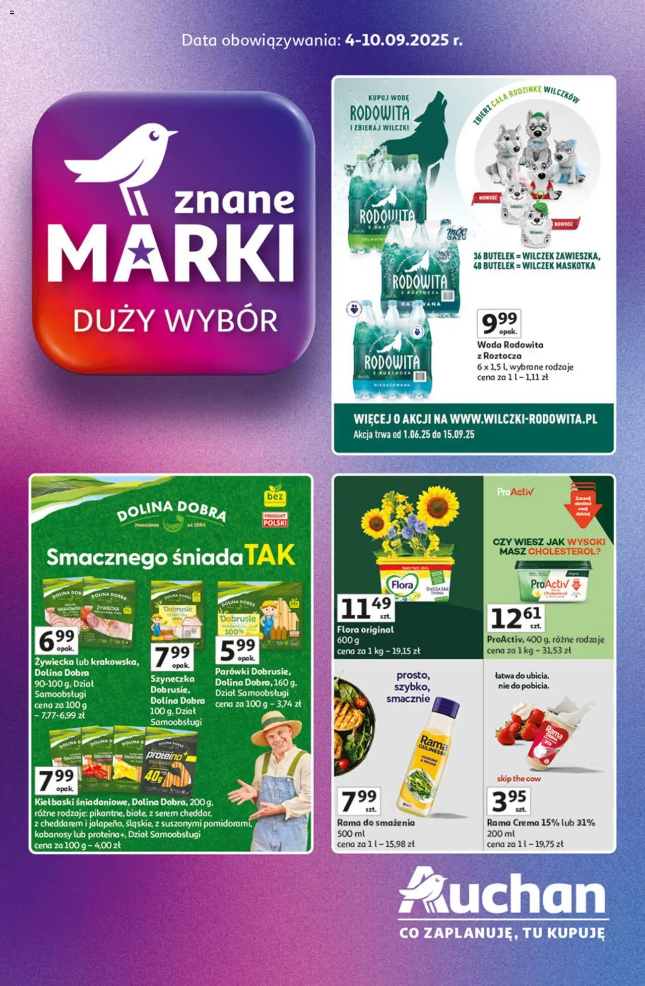 Auchan Znane marki duży wybór Hipermarket  Gazetka ważna od  04.09.2025 do 10.09.2025 strona 1