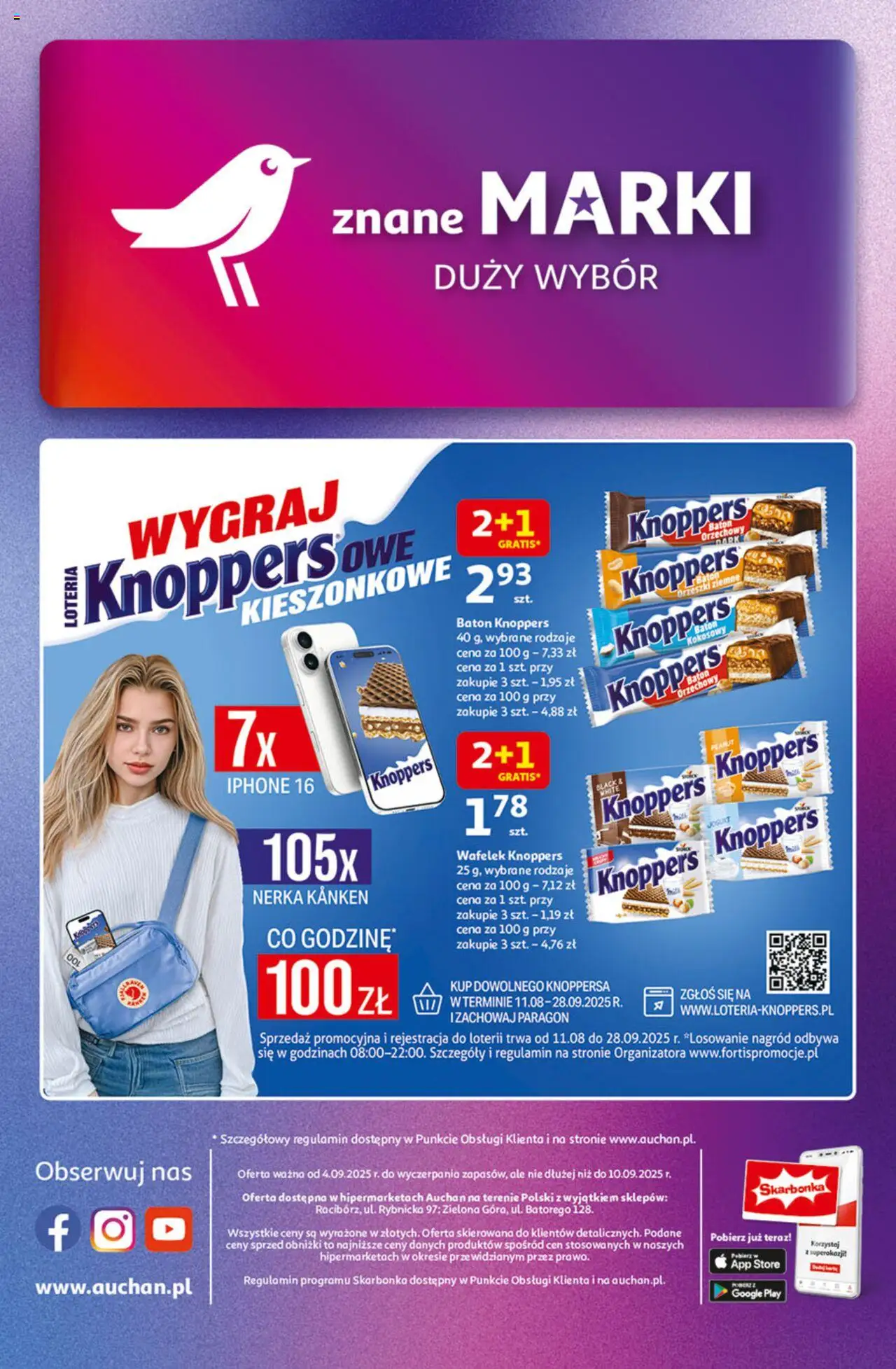 Auchan Znane marki duży wybór Hipermarket  Gazetka ważna od  04.09.2025 do 10.09.2025 strona 43