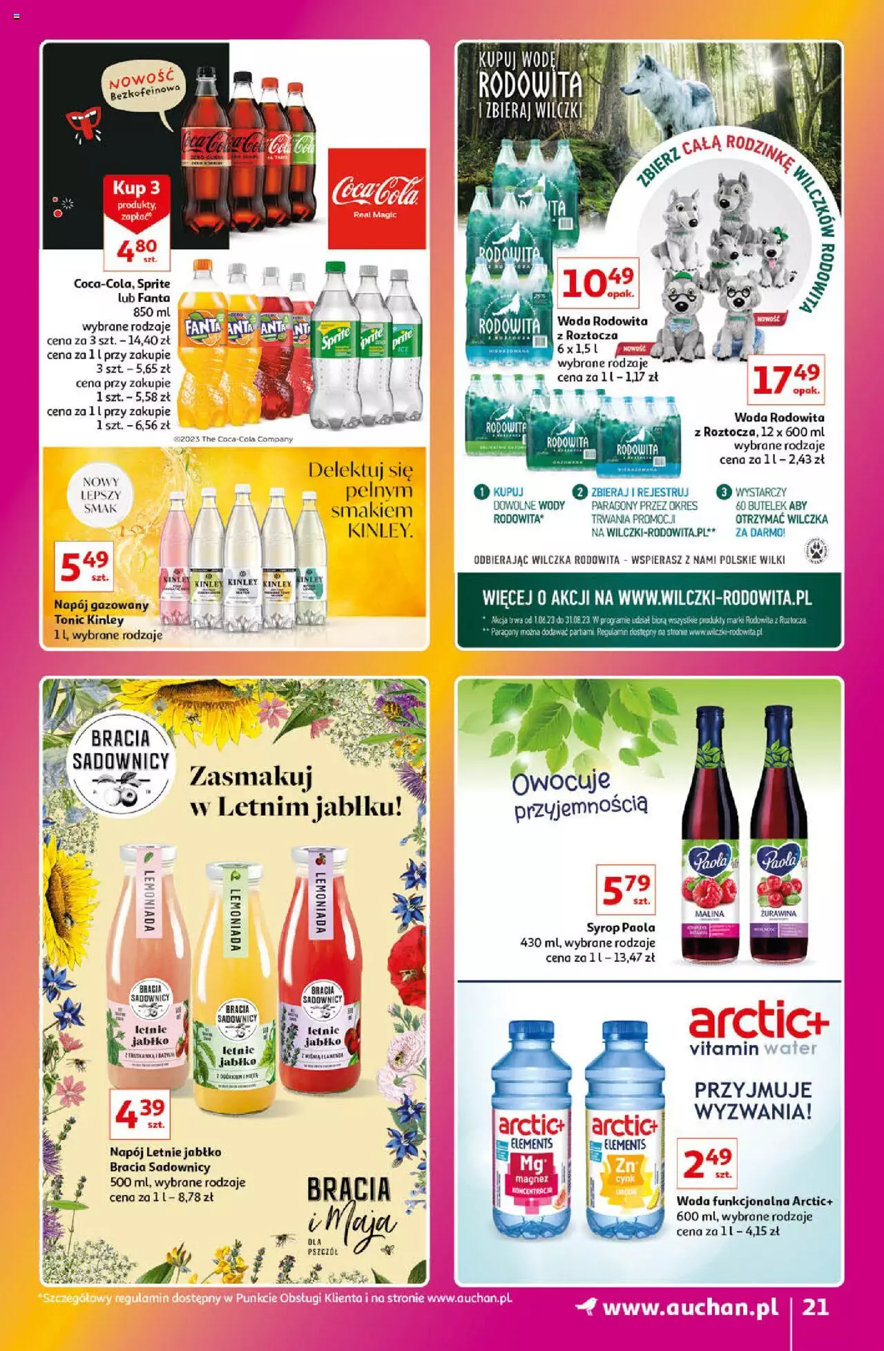Auchan Znane Marki Lubiane Hipermarket Gazetka ważna od 01.06.2023 do 07.06.2023 strona 21