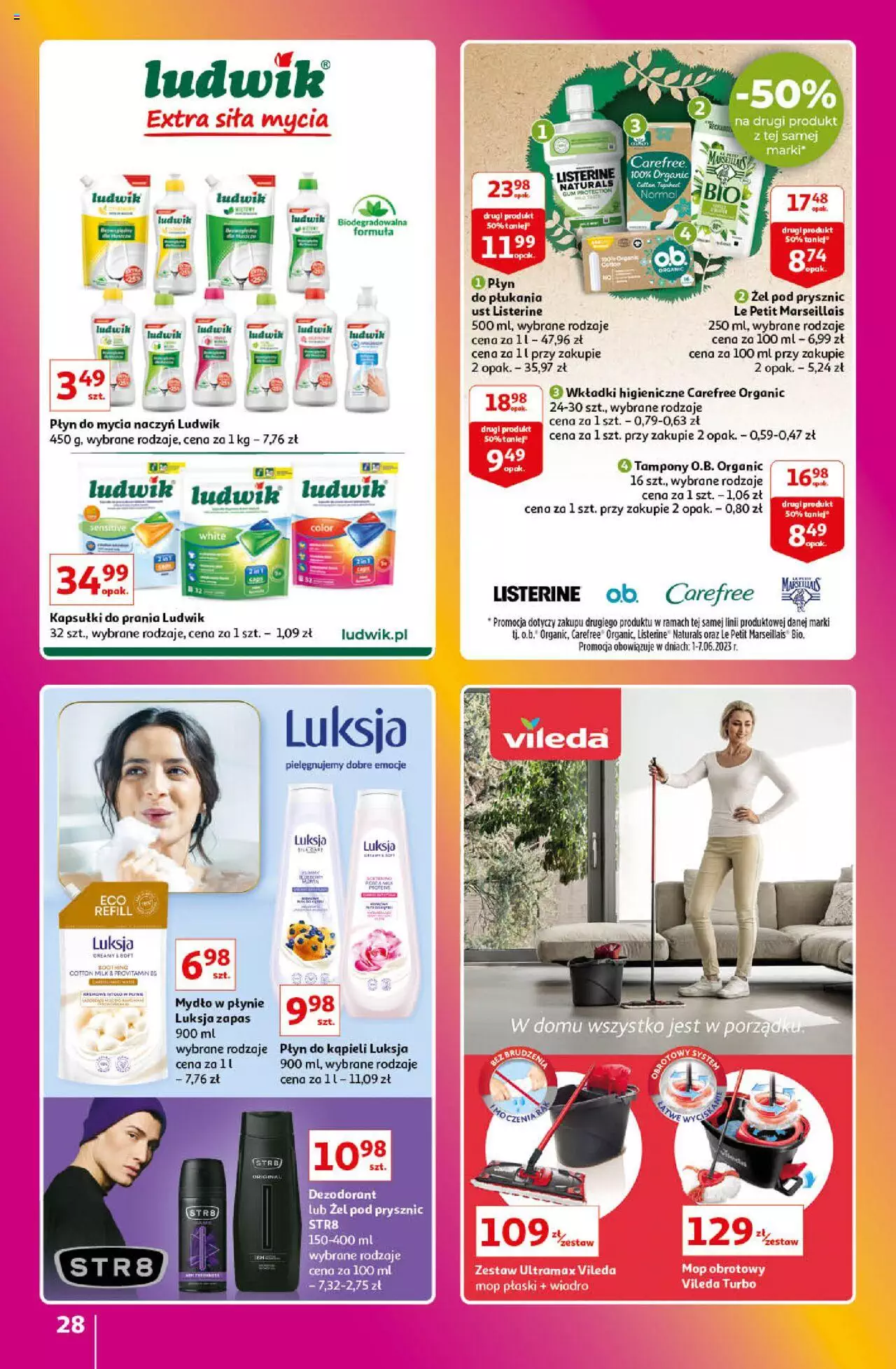 Auchan Znane Marki Lubiane Hipermarket Gazetka ważna od 01.06.2023 do 07.06.2023 strona 28