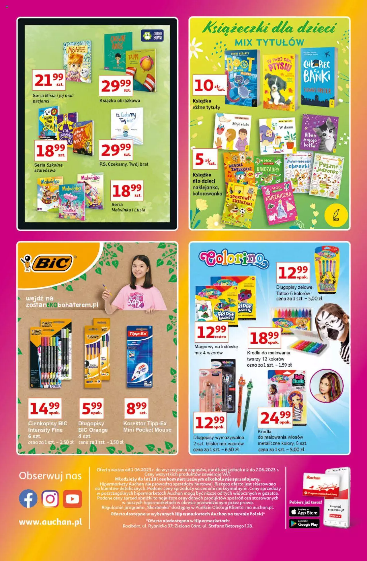 Auchan Znane Marki Lubiane Hipermarket Gazetka ważna od 01.06.2023 do 07.06.2023 strona 40