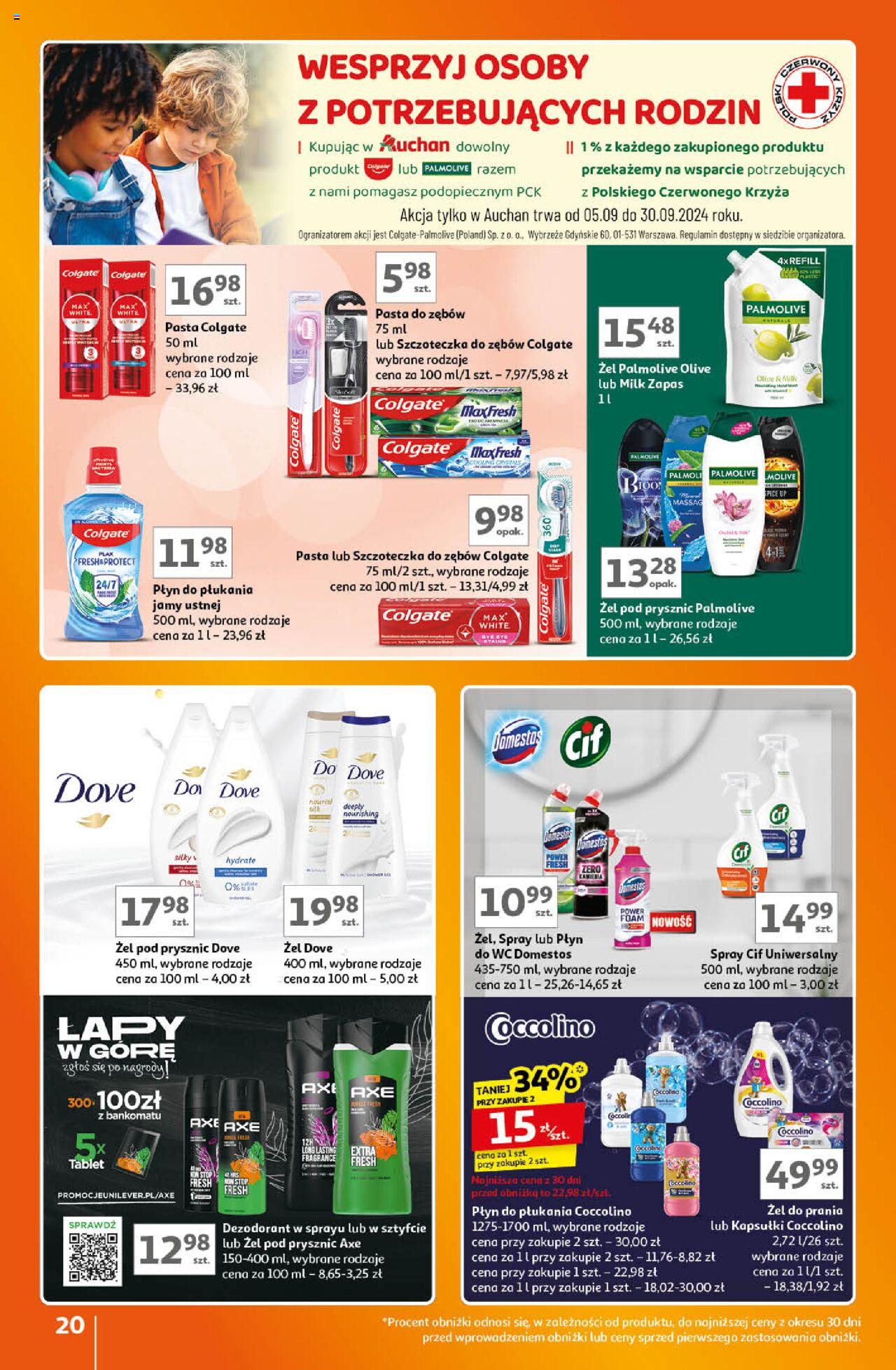 Auchan Znane Marki Lubiane Hipermarket Gazetka ważna od 05.09.2024 do 11.09.2024 strona 19