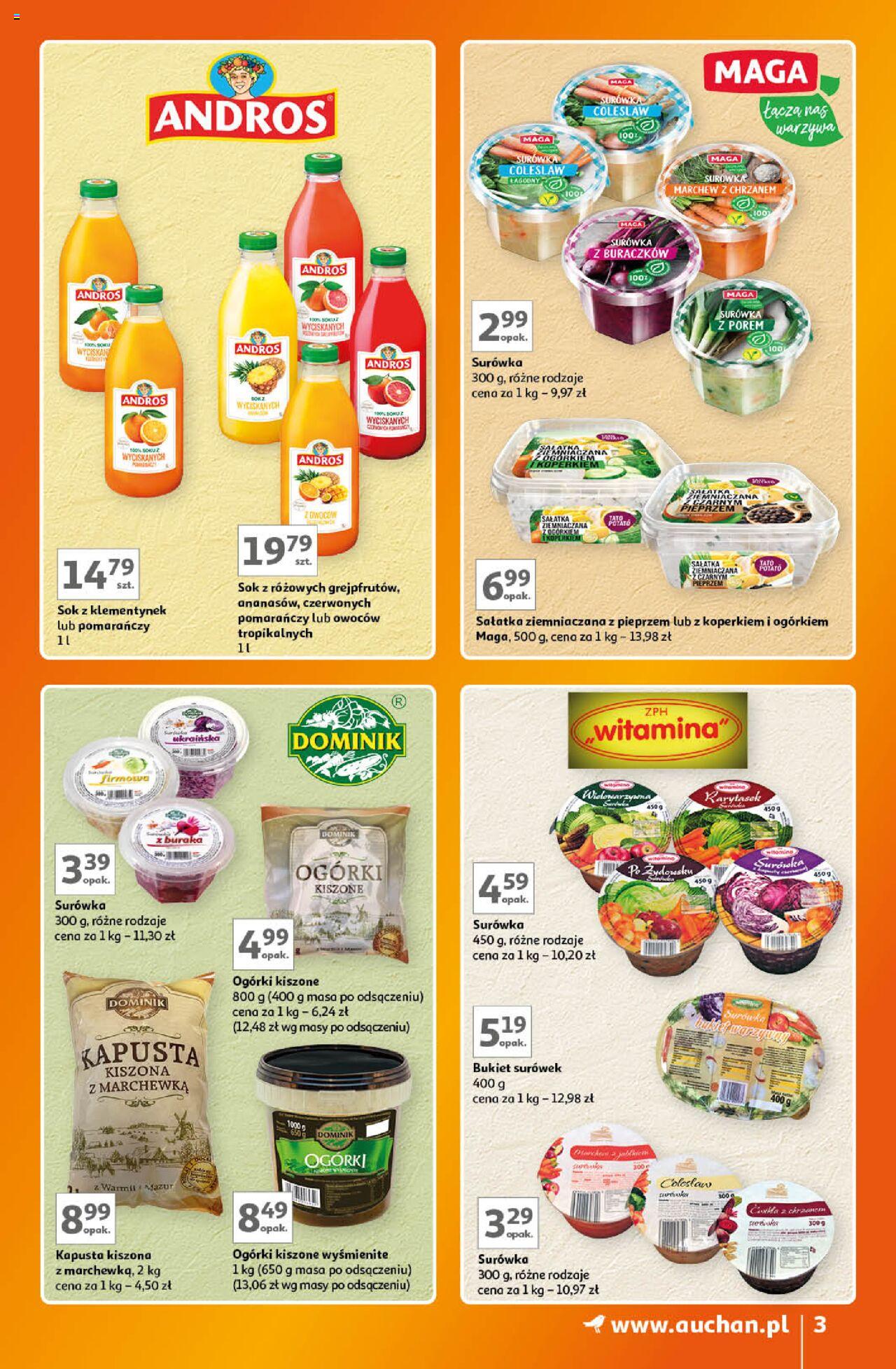 Auchan Znane Marki Lubiane Hipermarket Gazetka ważna od 05.09.2024 do 11.09.2024 strona 3