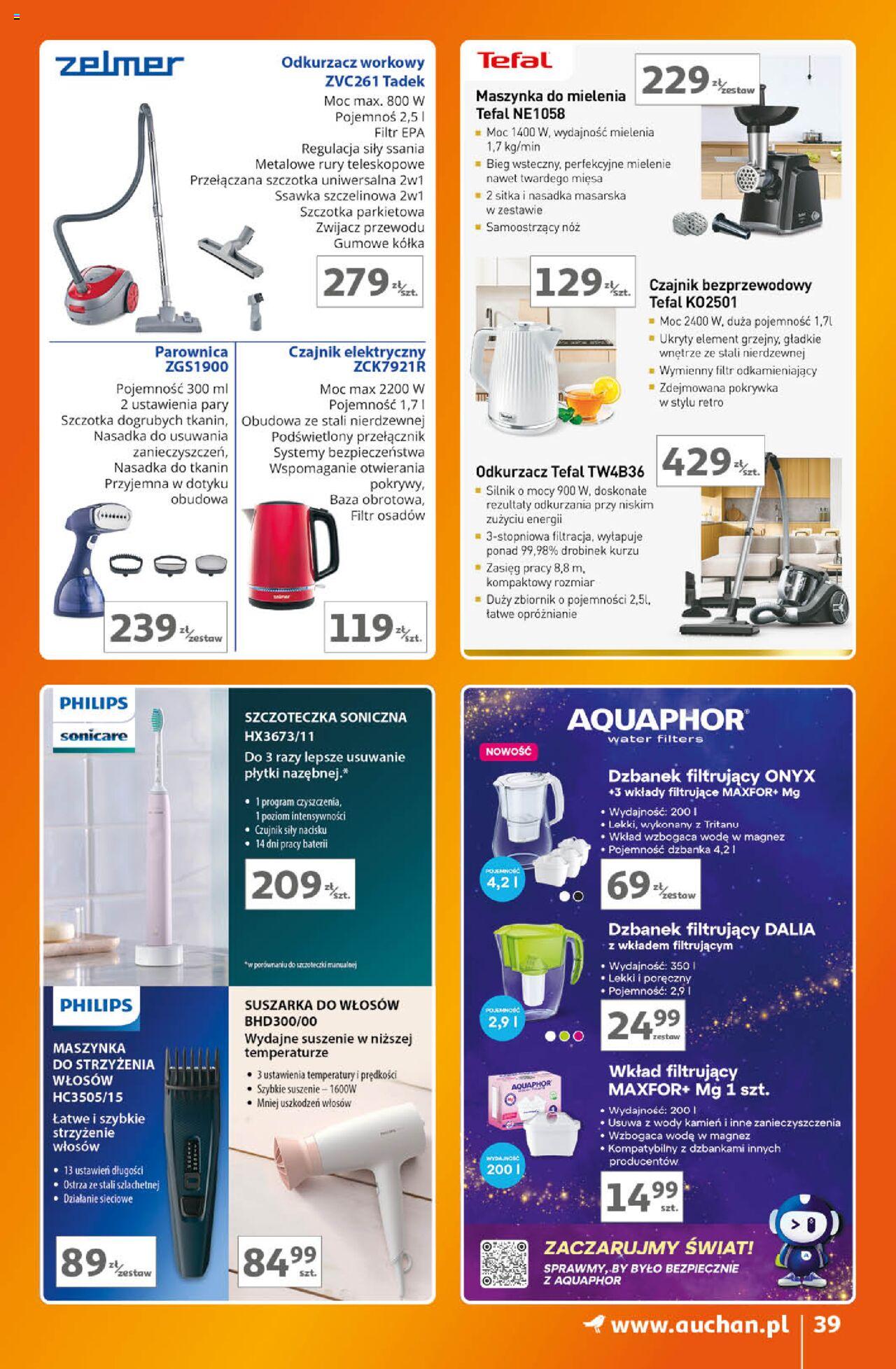 Auchan Znane Marki Lubiane Hipermarket Gazetka ważna od 05.09.2024 do 11.09.2024 strona 38