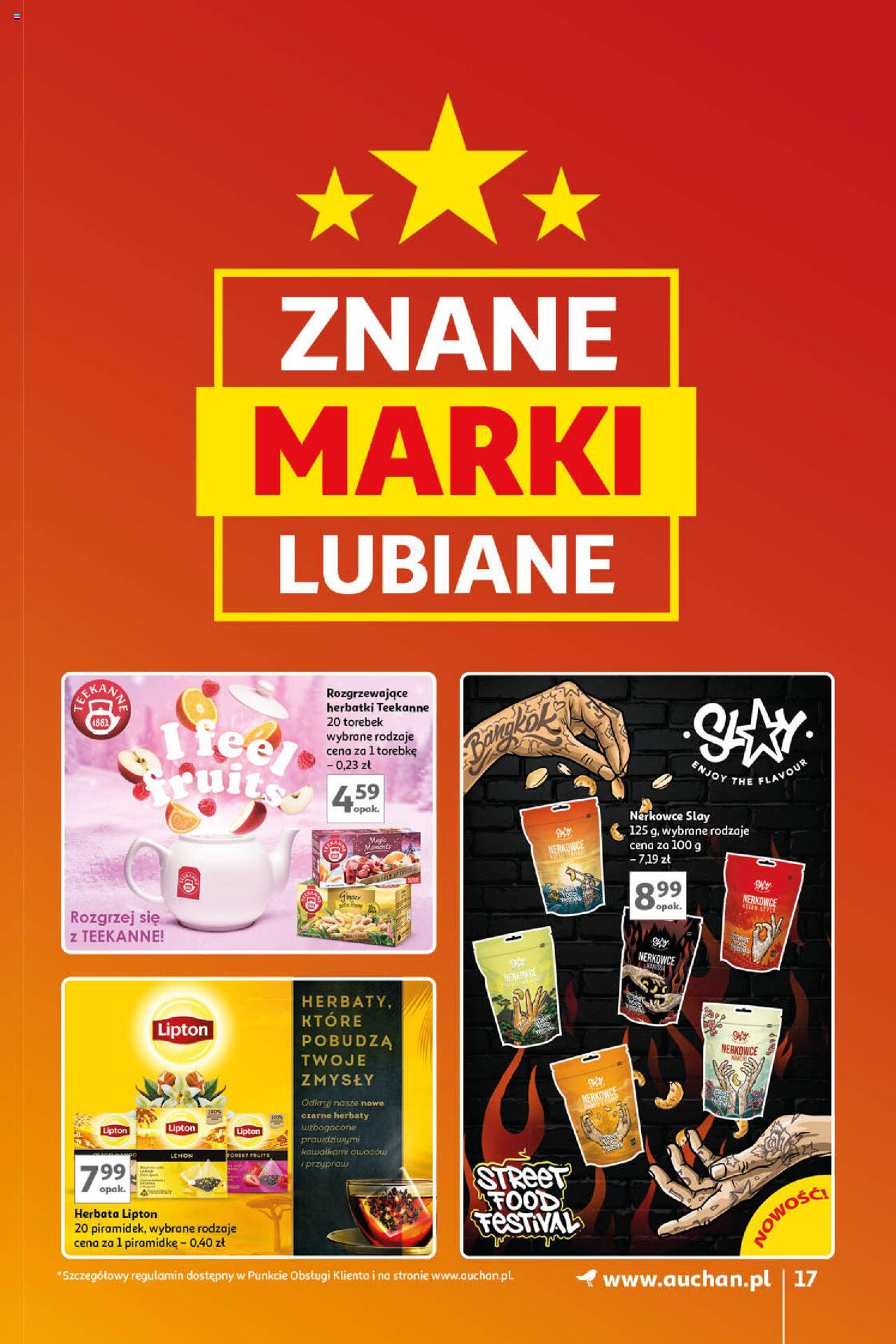 Auchan Znane Marki Lubiane Hipermarket Gazetka ważna od 17.10.2024 do 23.10.2024 strona 17