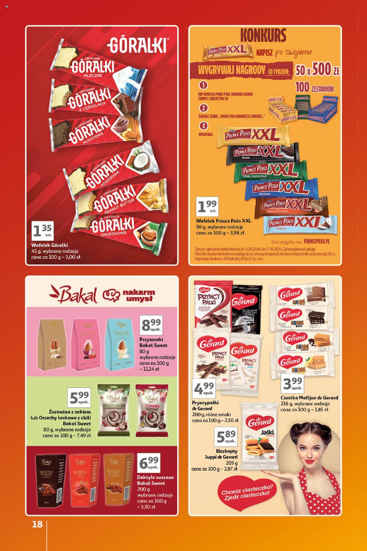 Auchan Znane Marki Lubiane Hipermarket Gazetka ważna od 17.10.2024 do 23.10.2024 strona 18