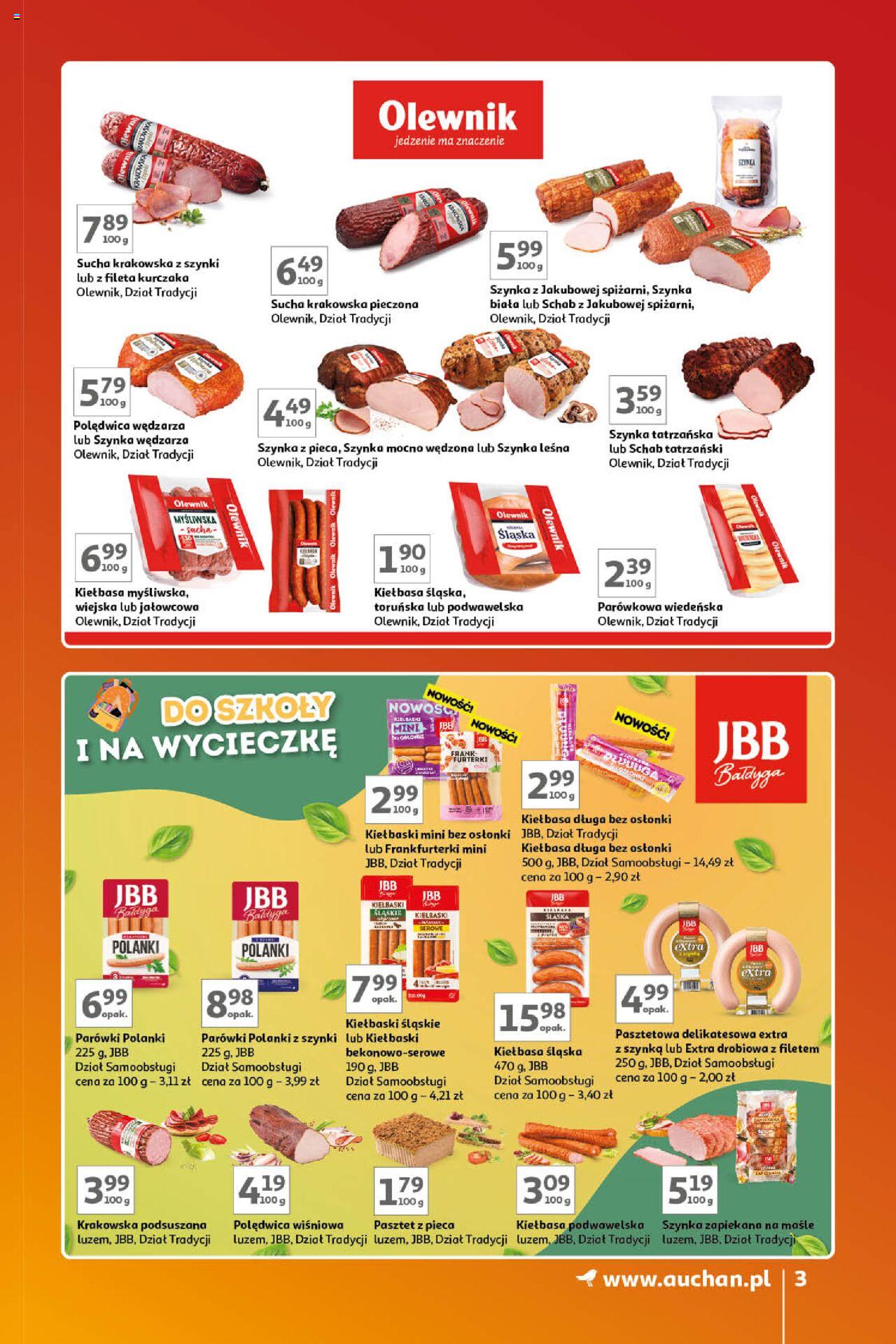 Auchan Znane Marki Lubiane Hipermarket Gazetka ważna od 17.10.2024 do 23.10.2024 strona 3