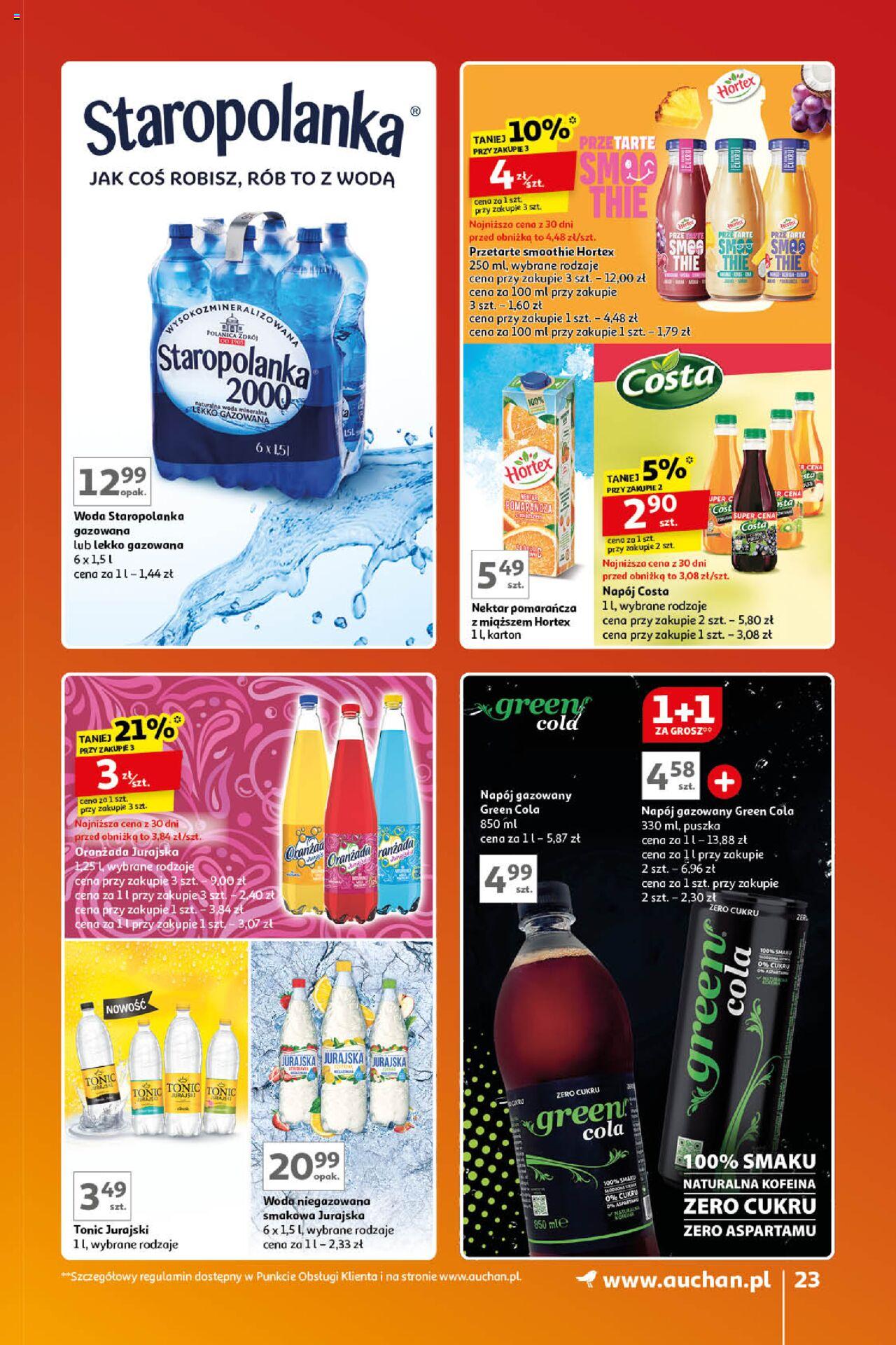 Auchan Znane Marki Lubiane Hipermarket Gazetka ważna od 17.10.2024 do 23.10.2024 strona 23