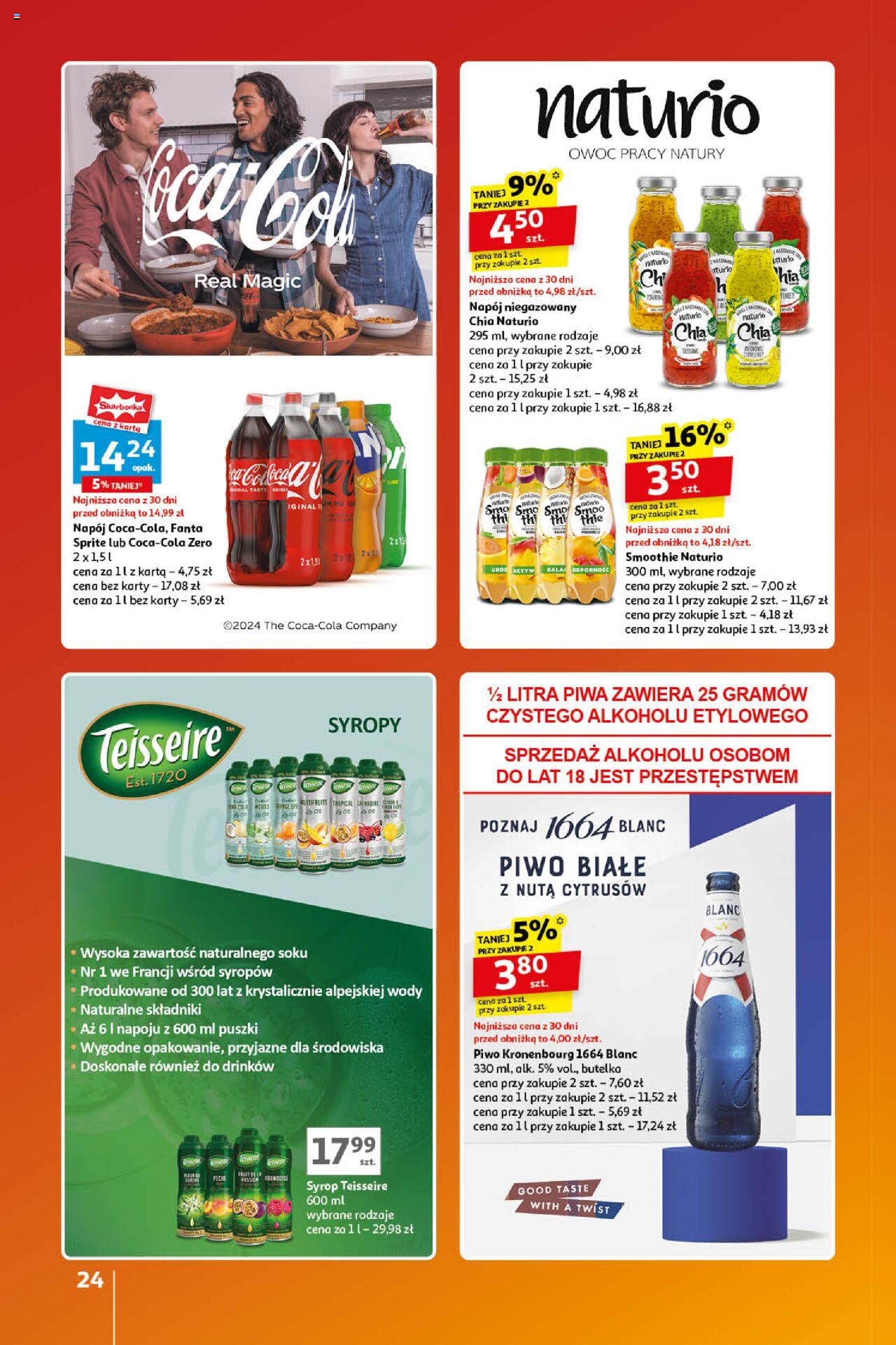 Auchan Znane Marki Lubiane Hipermarket Gazetka ważna od 17.10.2024 do 23.10.2024 strona 24