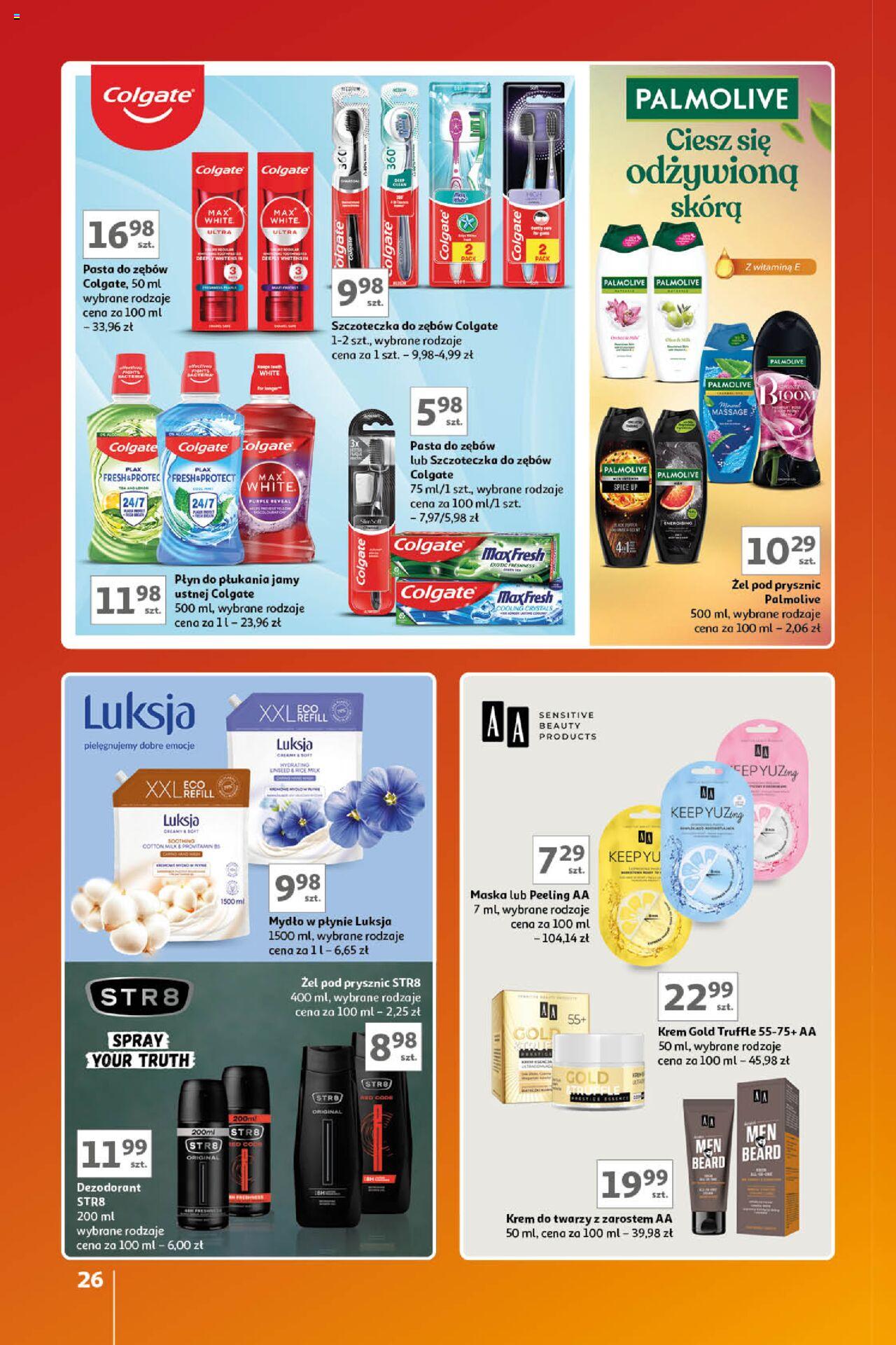 Auchan Znane Marki Lubiane Hipermarket Gazetka ważna od 17.10.2024 do 23.10.2024 strona 26