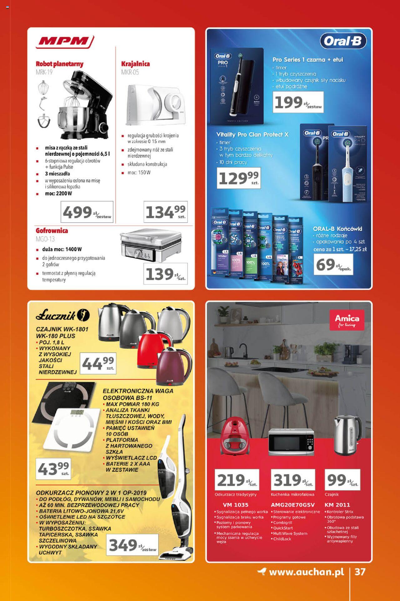 Auchan Znane Marki Lubiane Hipermarket Gazetka ważna od 17.10.2024 do 23.10.2024 strona 34