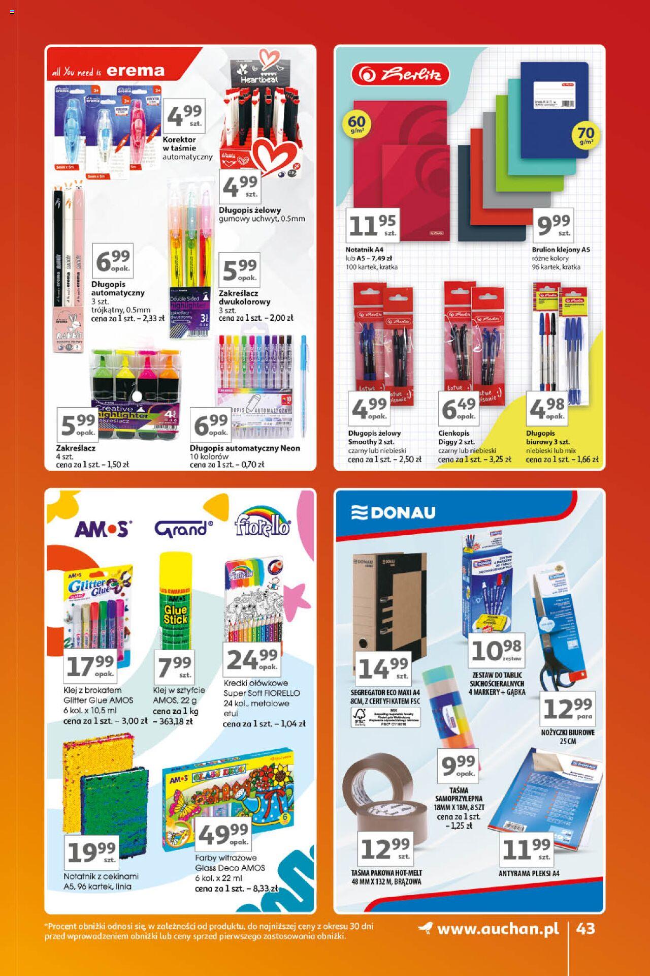 Auchan Znane Marki Lubiane Hipermarket Gazetka ważna od 17.10.2024 do 23.10.2024 strona 40