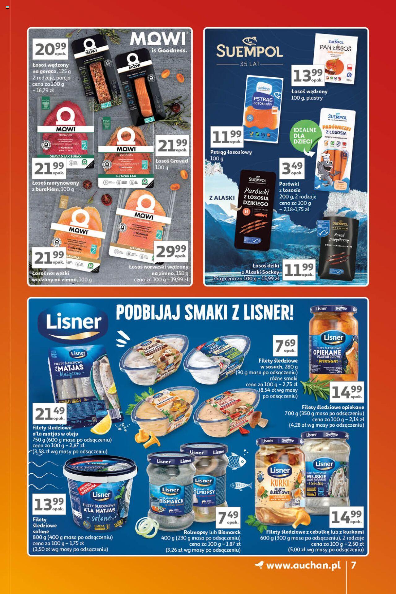 Auchan Znane Marki Lubiane Hipermarket Gazetka ważna od 17.10.2024 do 23.10.2024 strona 7