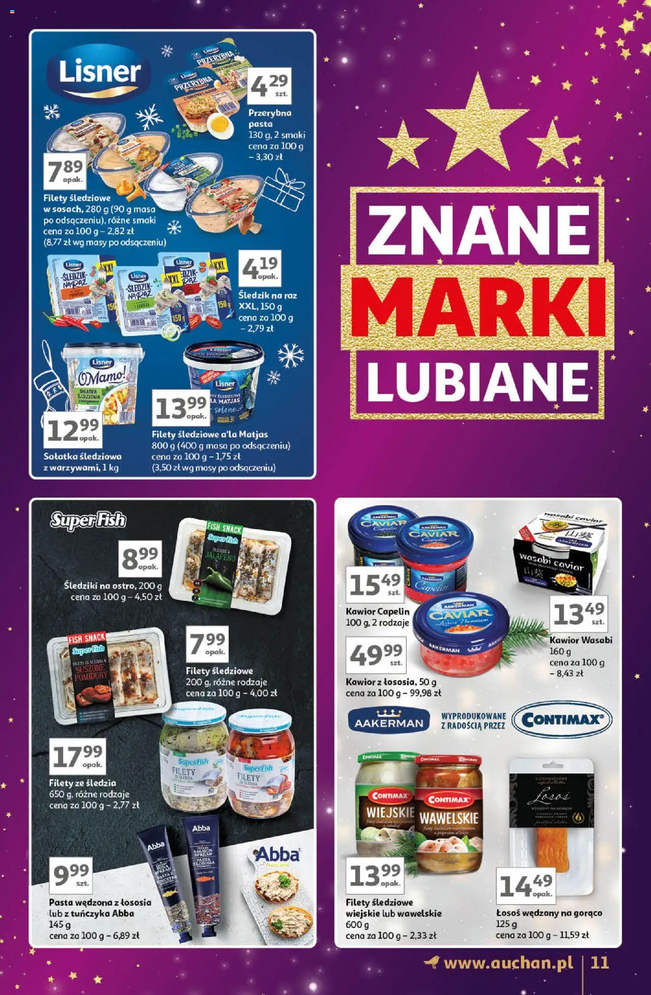 Auchan Znane Marki Lubiane Hipermarket gazetka ważna od 28.11.2024 do  07.12.2024 strona 11