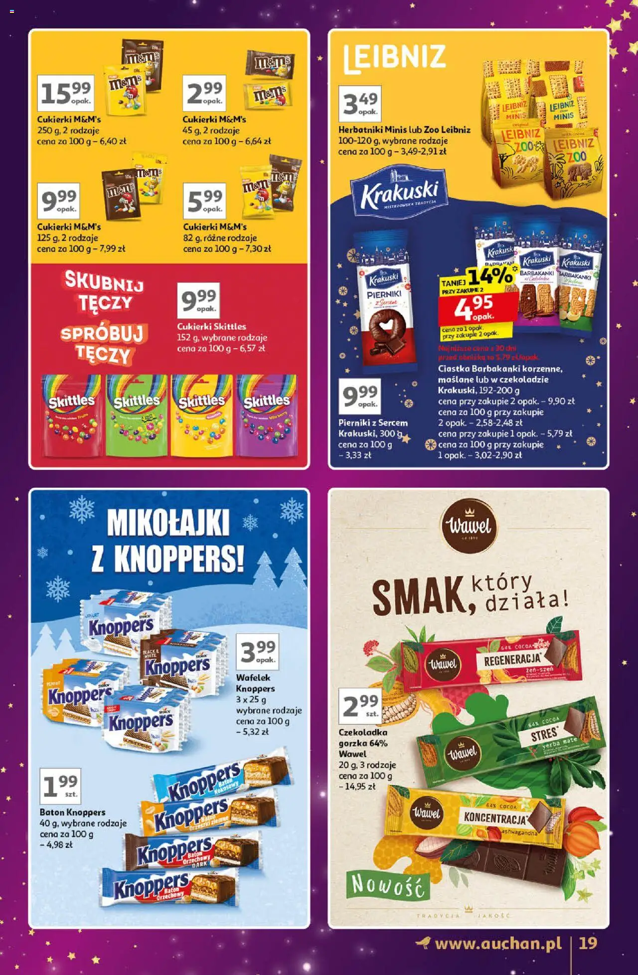 Auchan Znane Marki Lubiane Hipermarket gazetka ważna od 28.11.2024 do  07.12.2024 strona 19