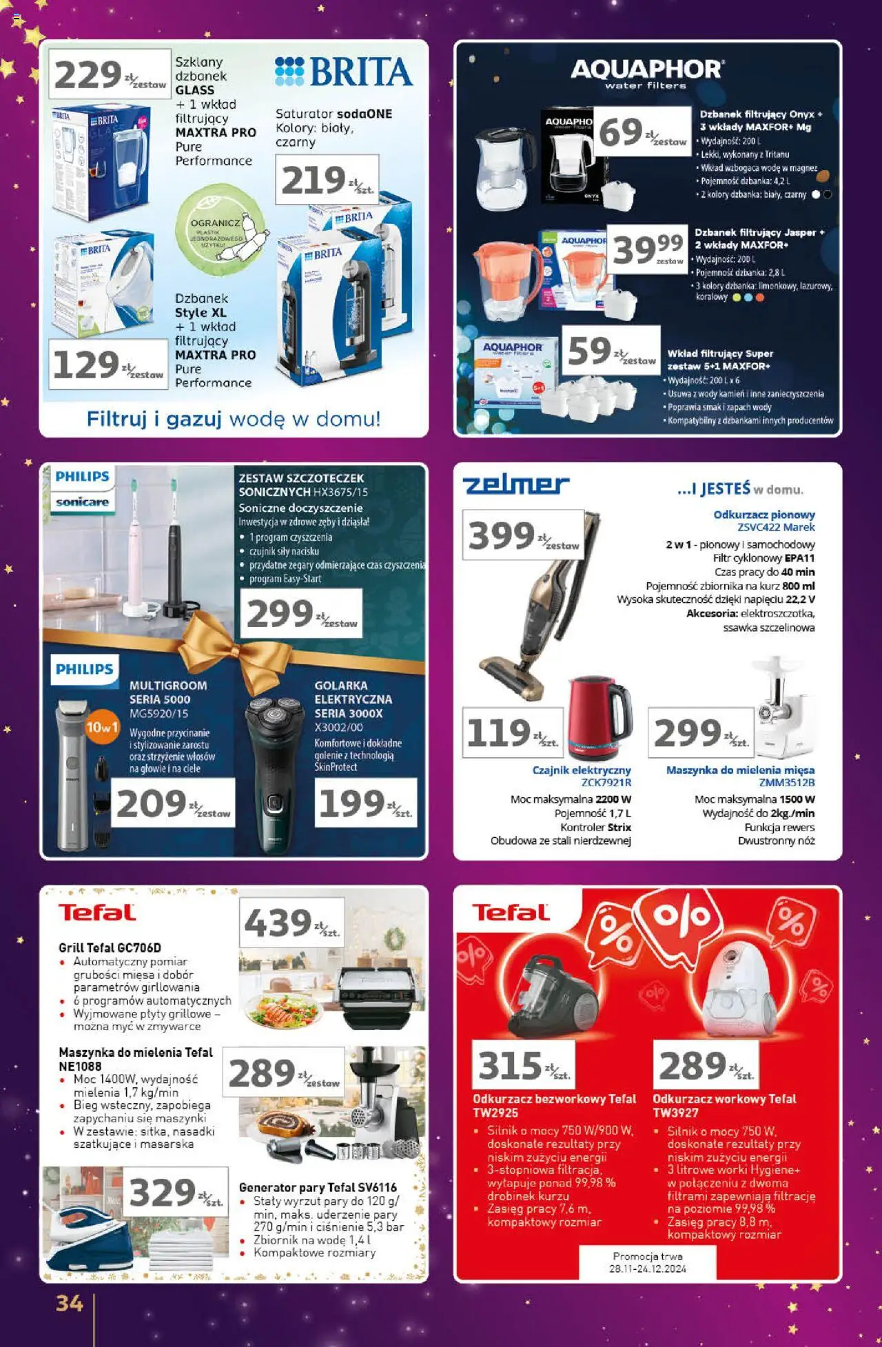 Auchan Znane Marki Lubiane Hipermarket gazetka ważna od 28.11.2024 do  07.12.2024 strona 30