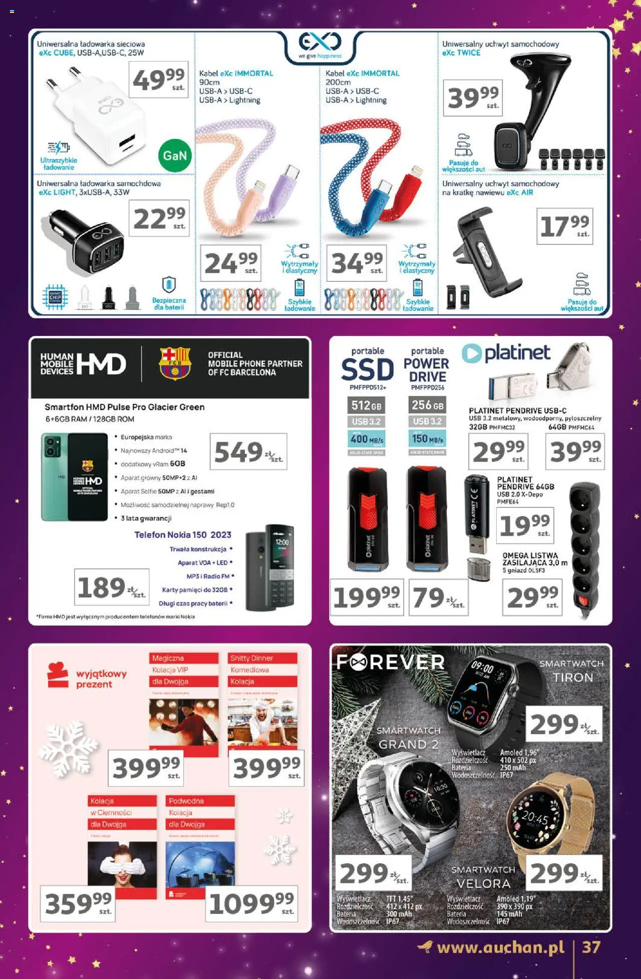 Auchan Znane Marki Lubiane Hipermarket gazetka ważna od 28.11.2024 do  07.12.2024 strona 33