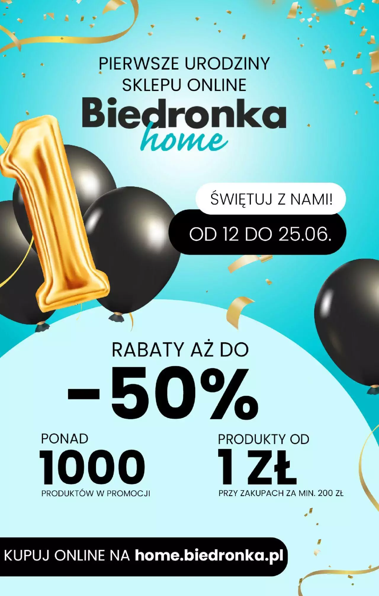 Biedronka Gazetka Biedronka Home Online ważna od  12.06.2023 strona 1