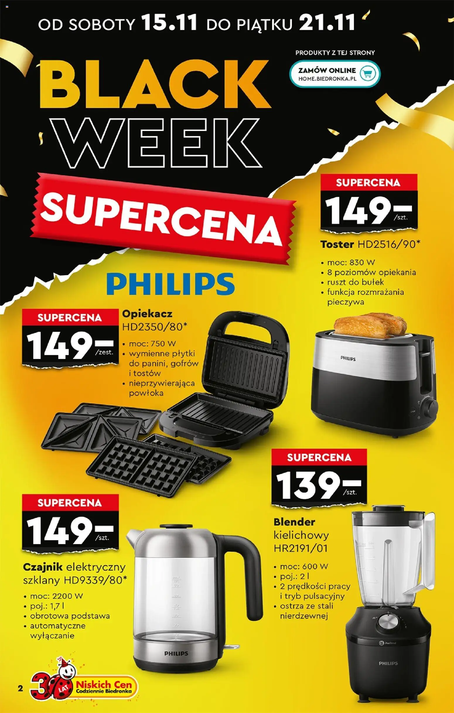 Biedronka gazetka BLACK FRIDAY ważna od 15.11.2025 do 29.11.2025 strona 4