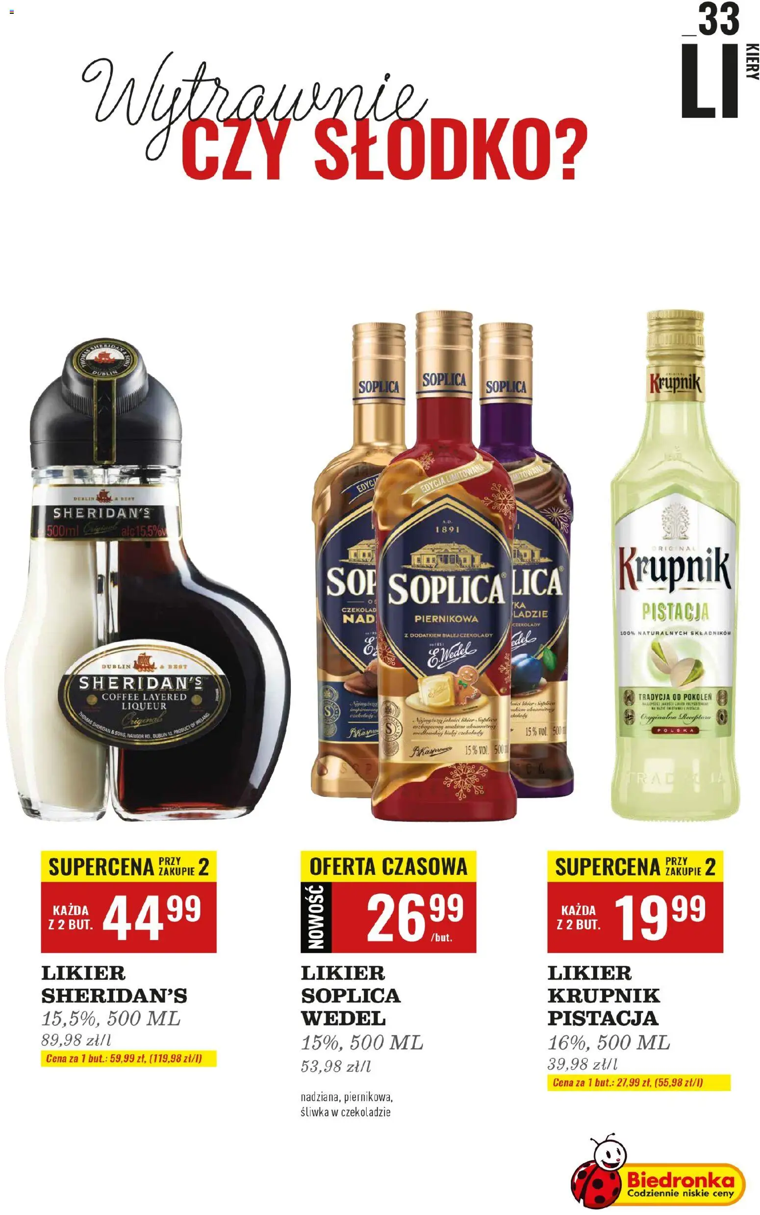 Biedronka gazetka Czas na toast ważna od 03.11.2025 do 15.11.2025 strona 33