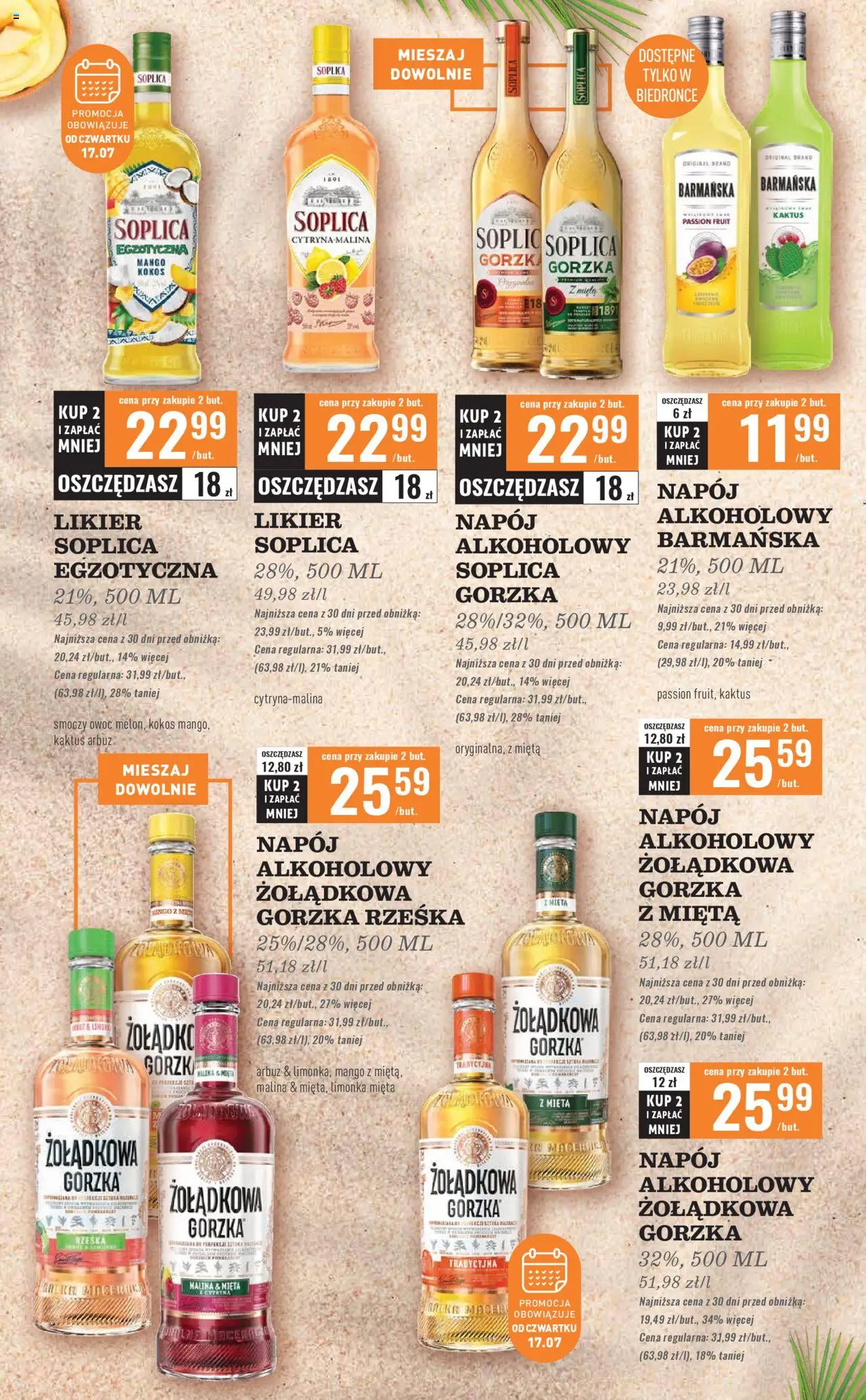 Biedronka gazetka Czas na toast ważna od 14.07.2025 do  26.07.2025 strona 34