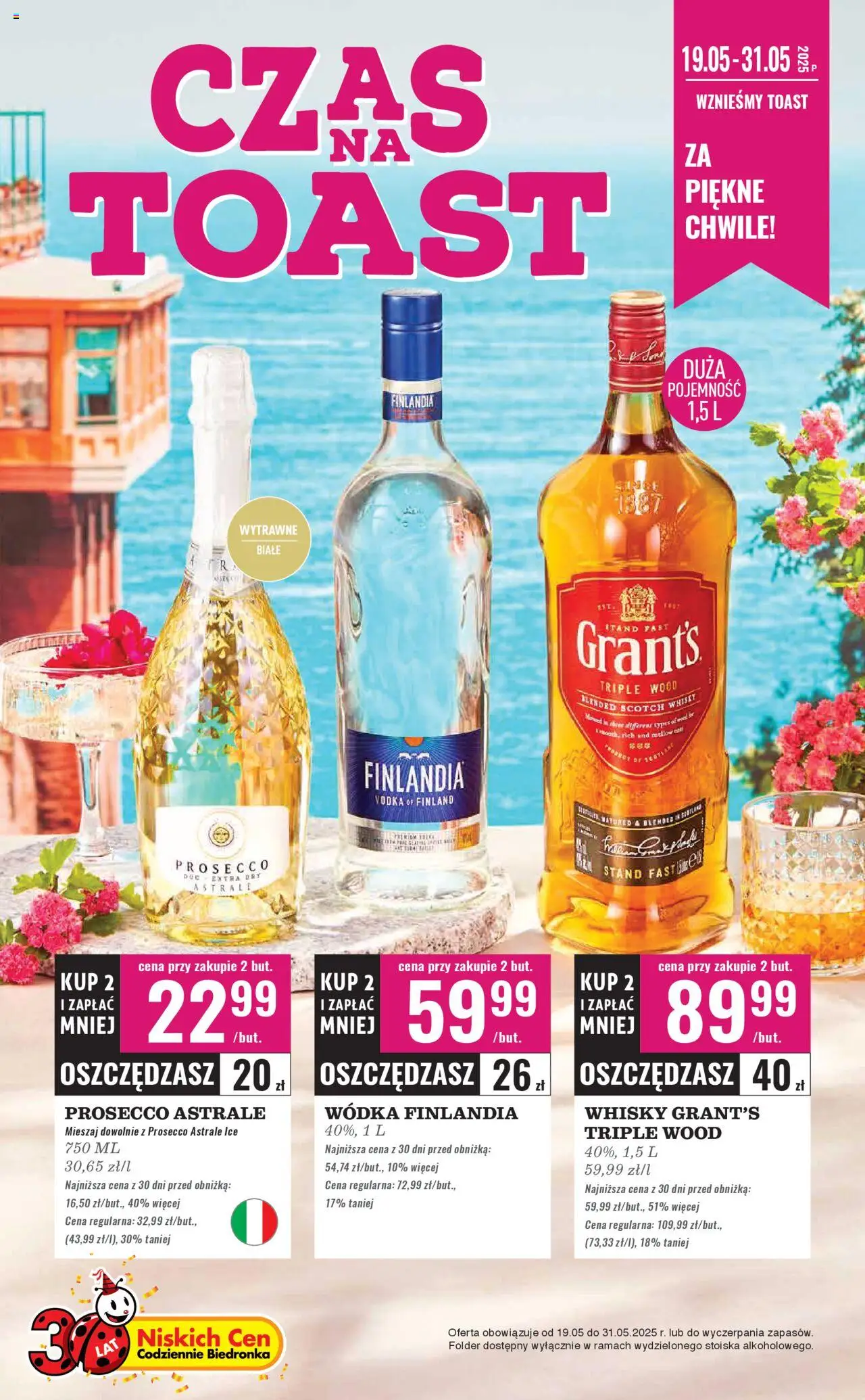 Biedronka gazetka Czas na toast ważna od  19.05.2025 do 31.05.2025 strona 1