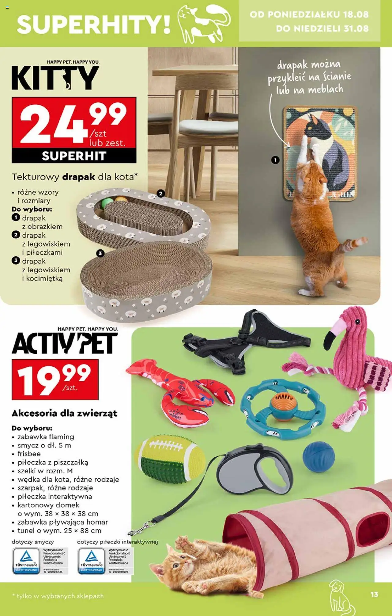 Biedronka gazetka Hity i inspiracje ważna od  18.08.2025 do 31.08.2025 strona 13