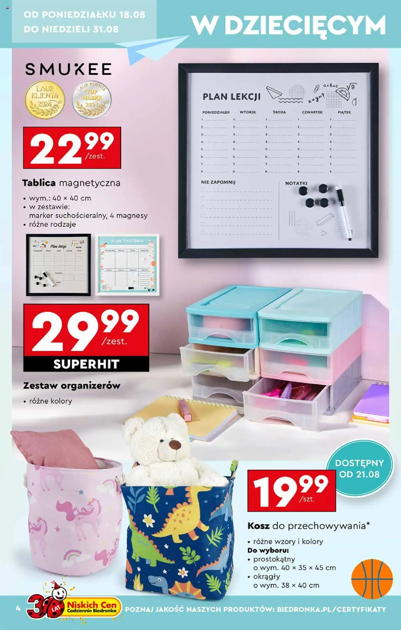 Biedronka gazetka Hity i inspiracje ważna od  18.08.2025 do 31.08.2025 strona 4
