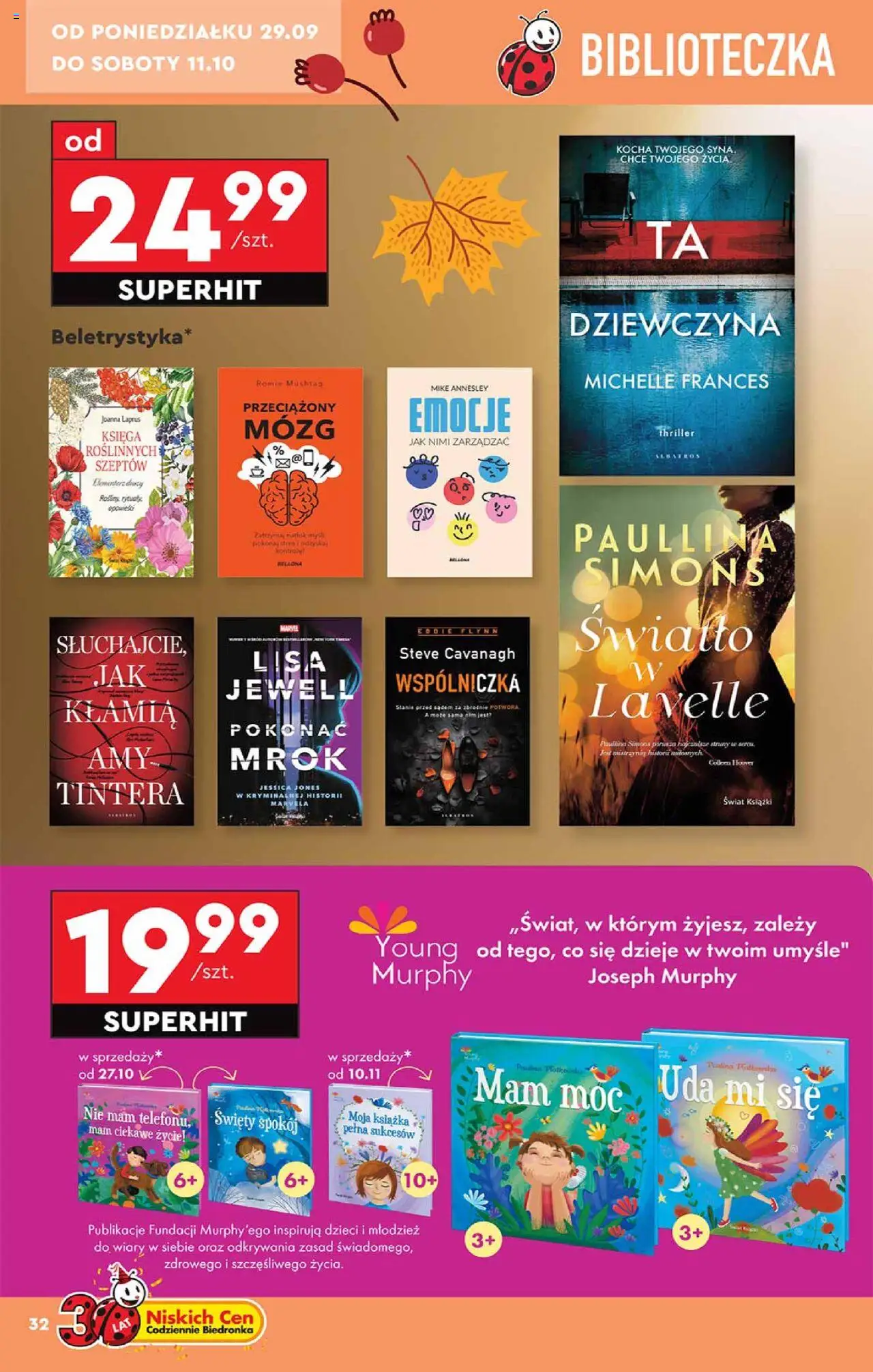 Biedronka gazetka Hity i inspiracje ważna od 29.09.2025 do 11.10.2025 strona 32